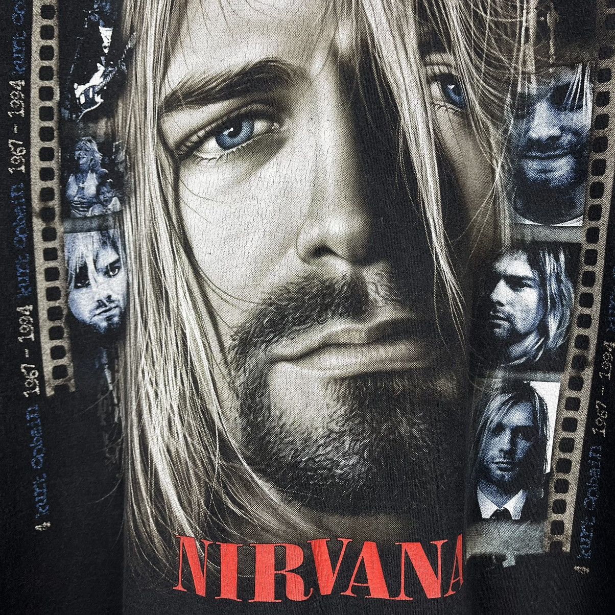 Band Tees Vintage Nirvana Kurt Cobain rare rock band tee 90’s Size US XL / EU 56 / 4 - 6 Thumbnail