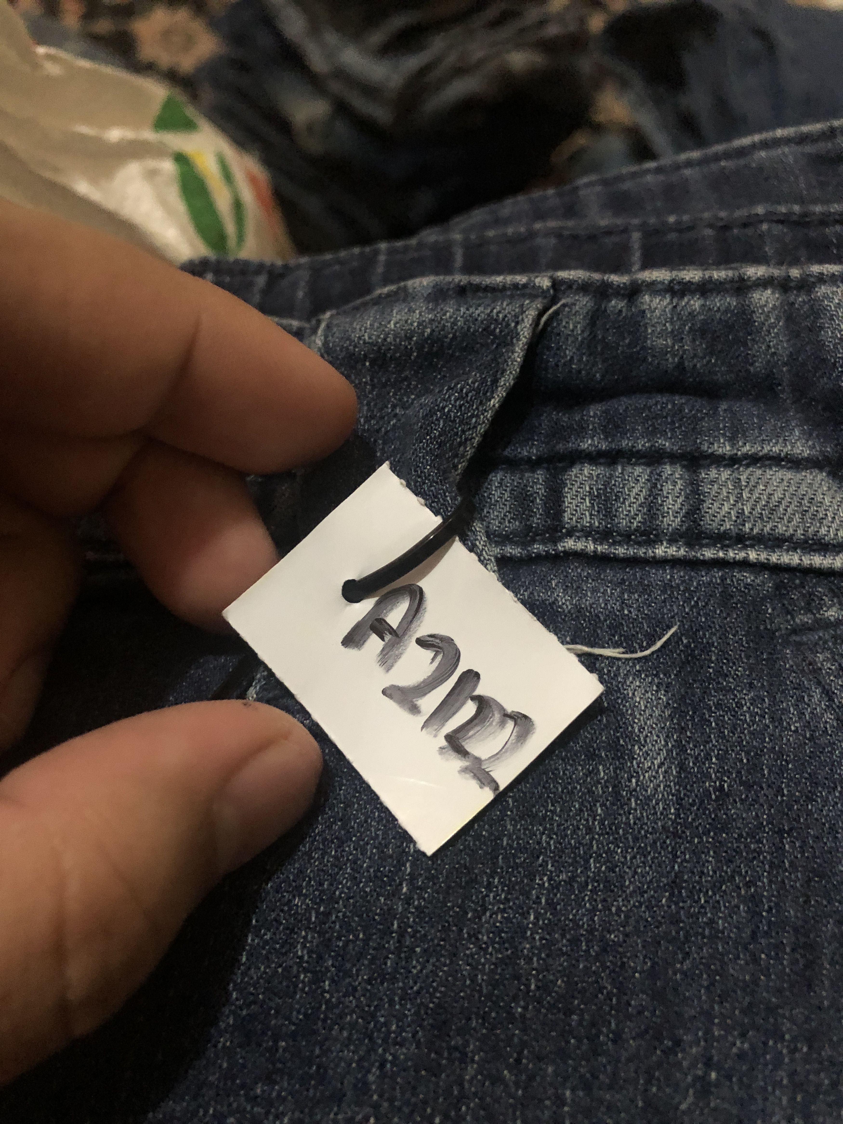 Japanese Brand Field Core Blue Distressed Denim Pants #A2122 Size US 31 - 22 Thumbnail