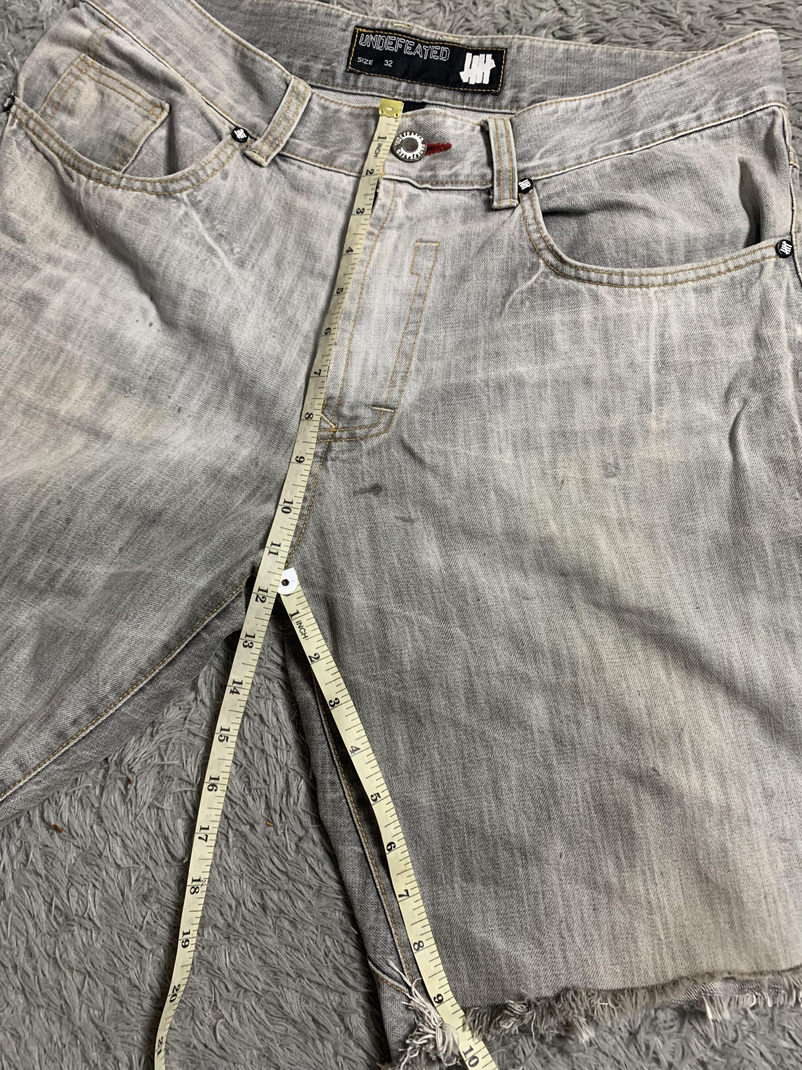 Undefeated Crazy Distressed Denim Jeans Raw Undefeated Size US 32 / EU 48 - 8 Thumbnail
