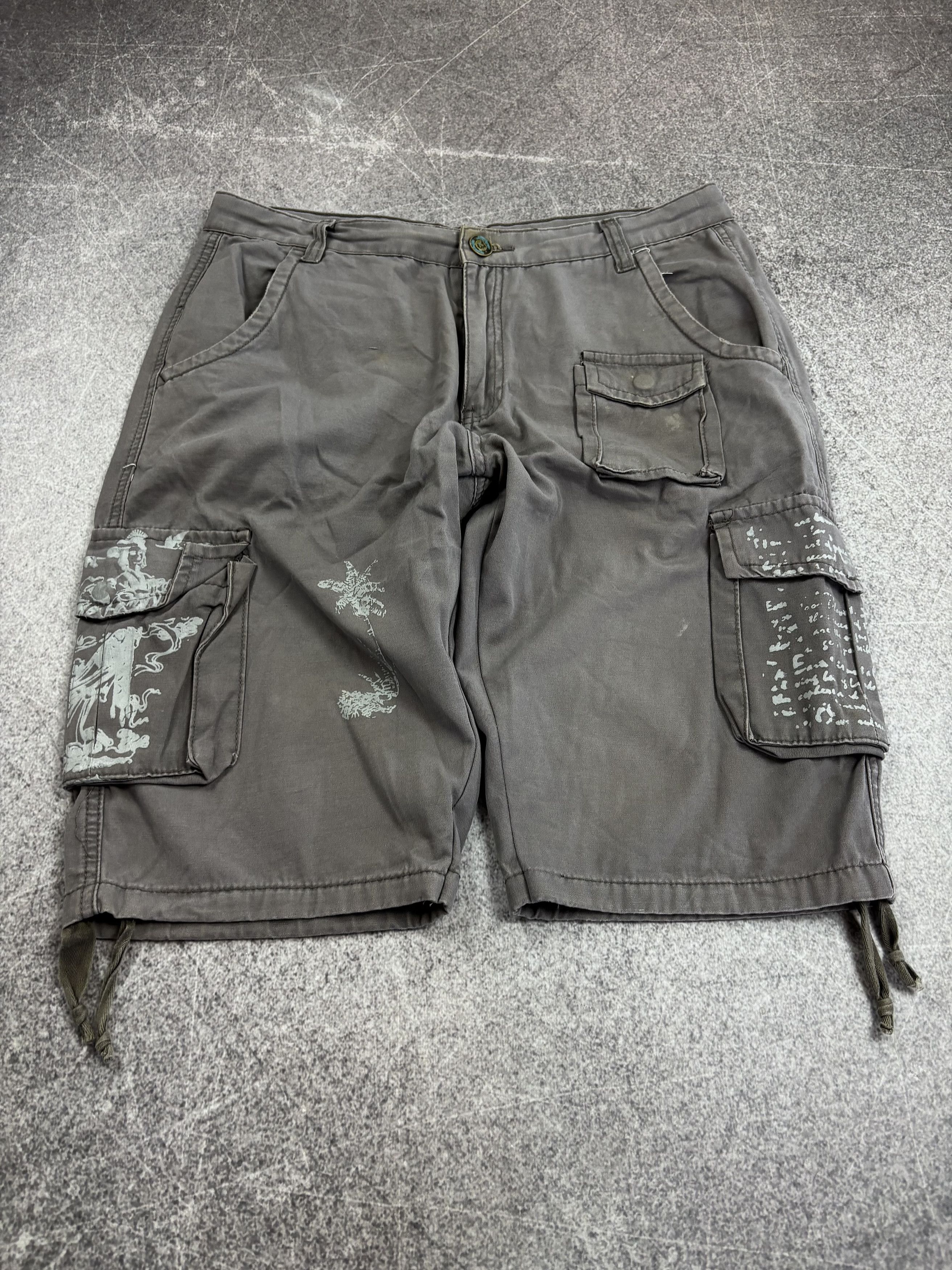 Hysteric Glamour 💥 JUNYA WATANABE BALENCIAGA STYLE DISTRESSED SHORTS Size US 32 / EU 48 - 2 Thumbnail