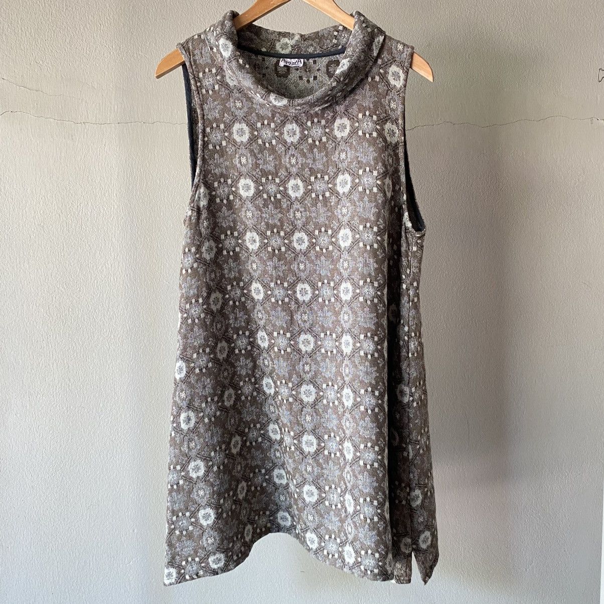 Designer × Japanese Brand Apsara Gray Sleeveless Knit Dress Size S / US 4 / IT 40 - 2 Thumbnail