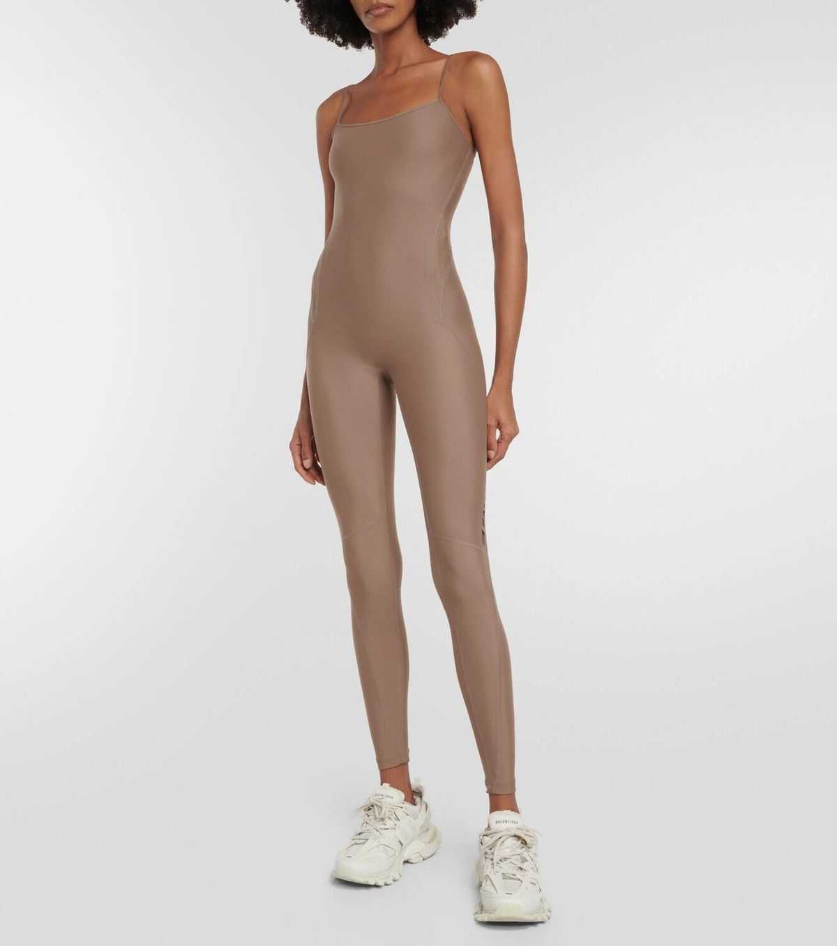 Balenciaga oc11z0425 Sporty B Activewear Bodysuit in Brown Size L / US 10 / IT 46 - 3 Thumbnail