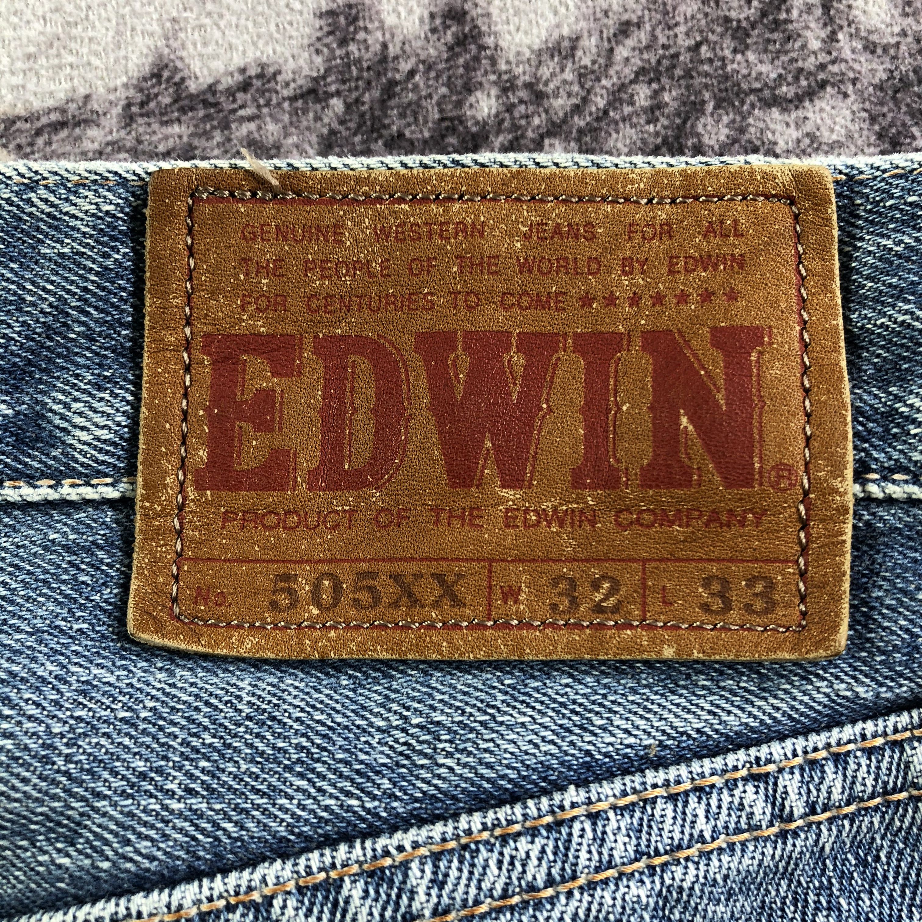 Edwin Vintage Blue Wash Edwin 505 Selvedge Jeans-JM3655 Size US 33 - 6 Thumbnail