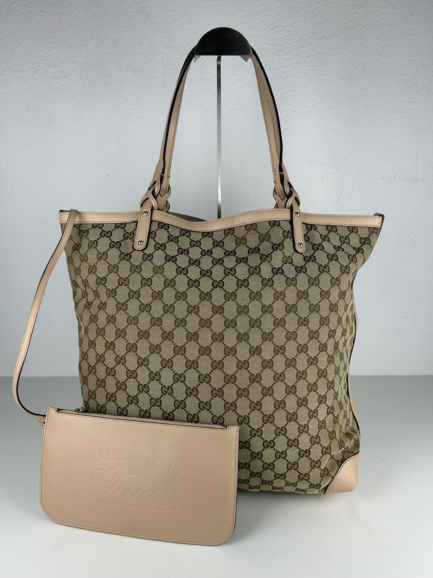 Gucci Gucci GG monogram canvas tote bag with pouch Size ONE SIZE - 1 Thumbnail