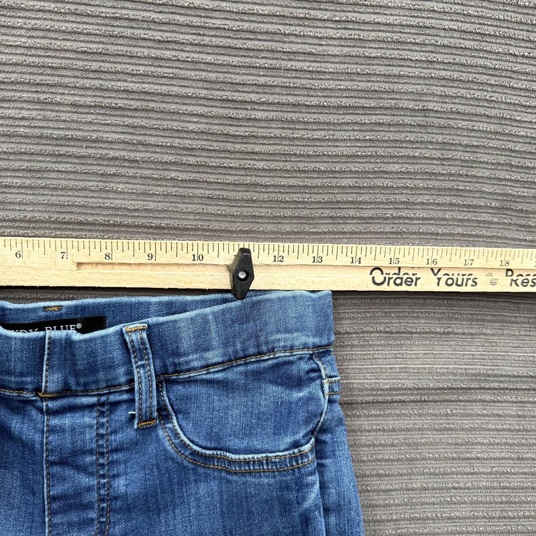 Denime Judy Blue Jeans Womens 5 27 Blue Boyfriend Fit Distressed Stretch Denim Casual Jeans Size 27" / US 4 / IT 40 - 6 Thumbnail