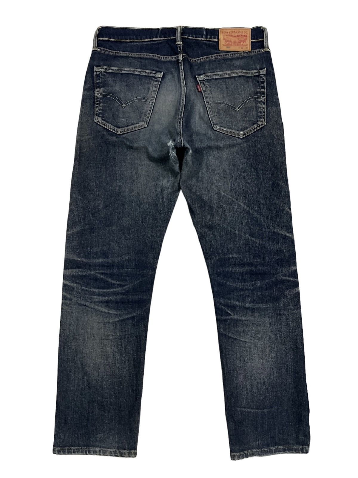 Levi's Vintage Levi’s 502 Stone Wash Straight Cut Ripped Jeans #273 Size US 33 - 8 Thumbnail