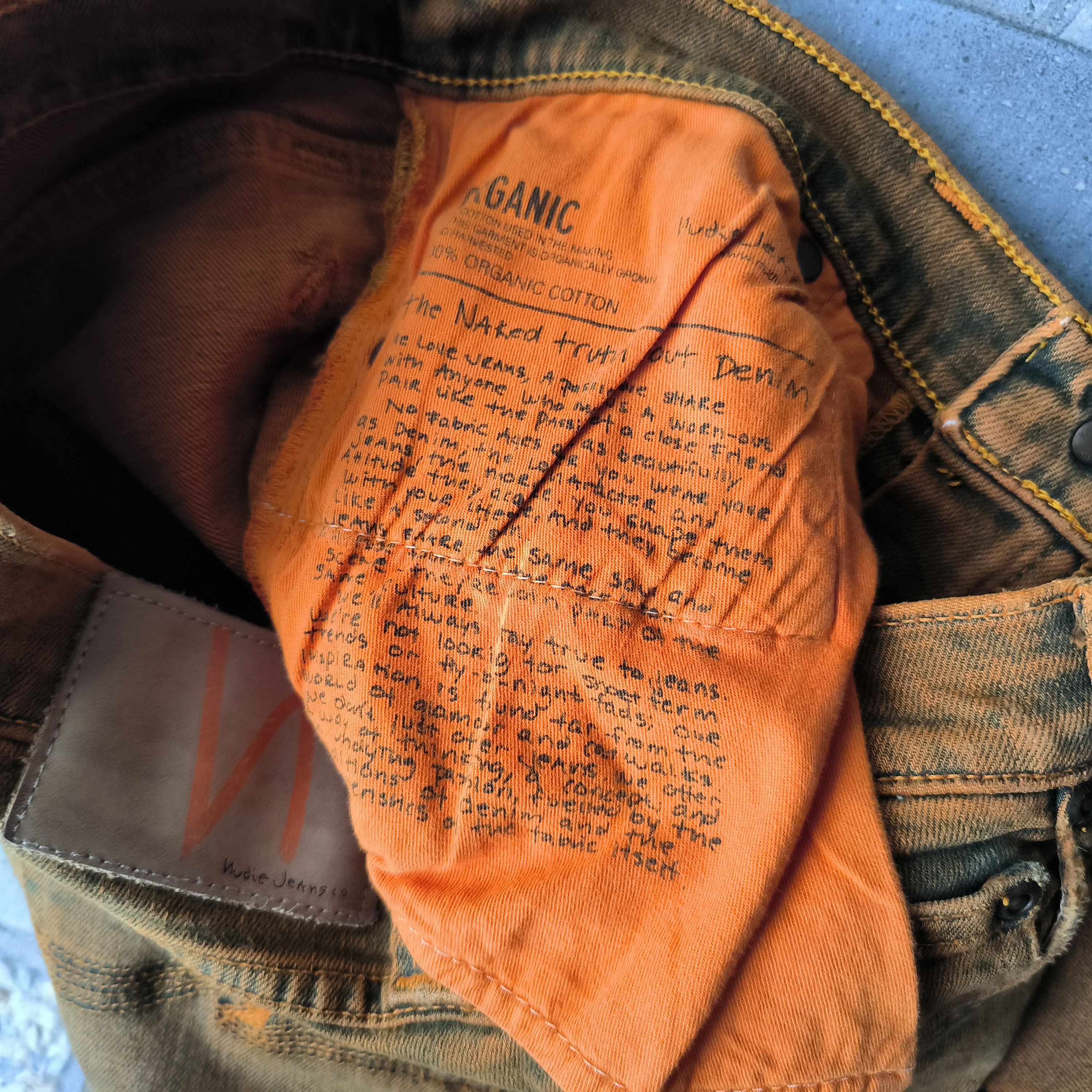 Nudie Jeans Nudie Tigh Long John Orange Jeans Size US 26 / EU 42 - 5 Thumbnail
