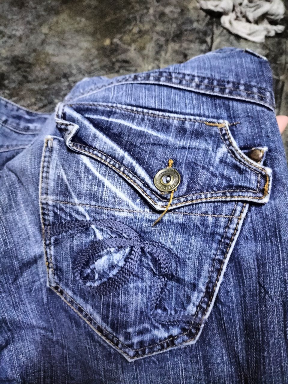 Japanese Brand RUSH HOUR side pocket straight jeans punk style i6w9 Size US 33 - 8 Thumbnail
