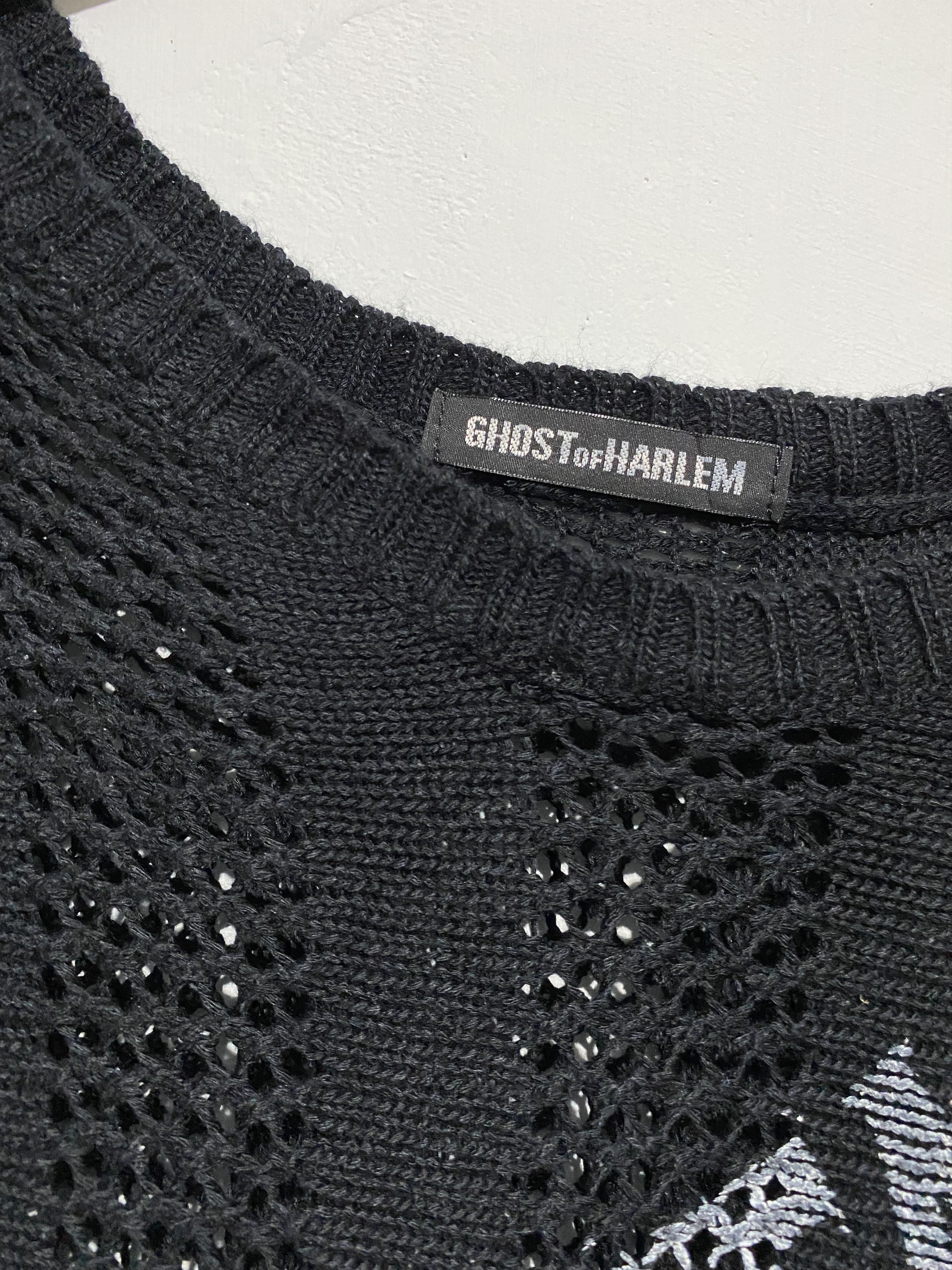 Le Grande Bleu (L.G.B.) × Vintage × Yasuyuki Ishii Japanese GHOST Of HARLEM Fishnet knit ifsixwasnine style Size US L / EU 52-54 / 3 - 8 Thumbnail
