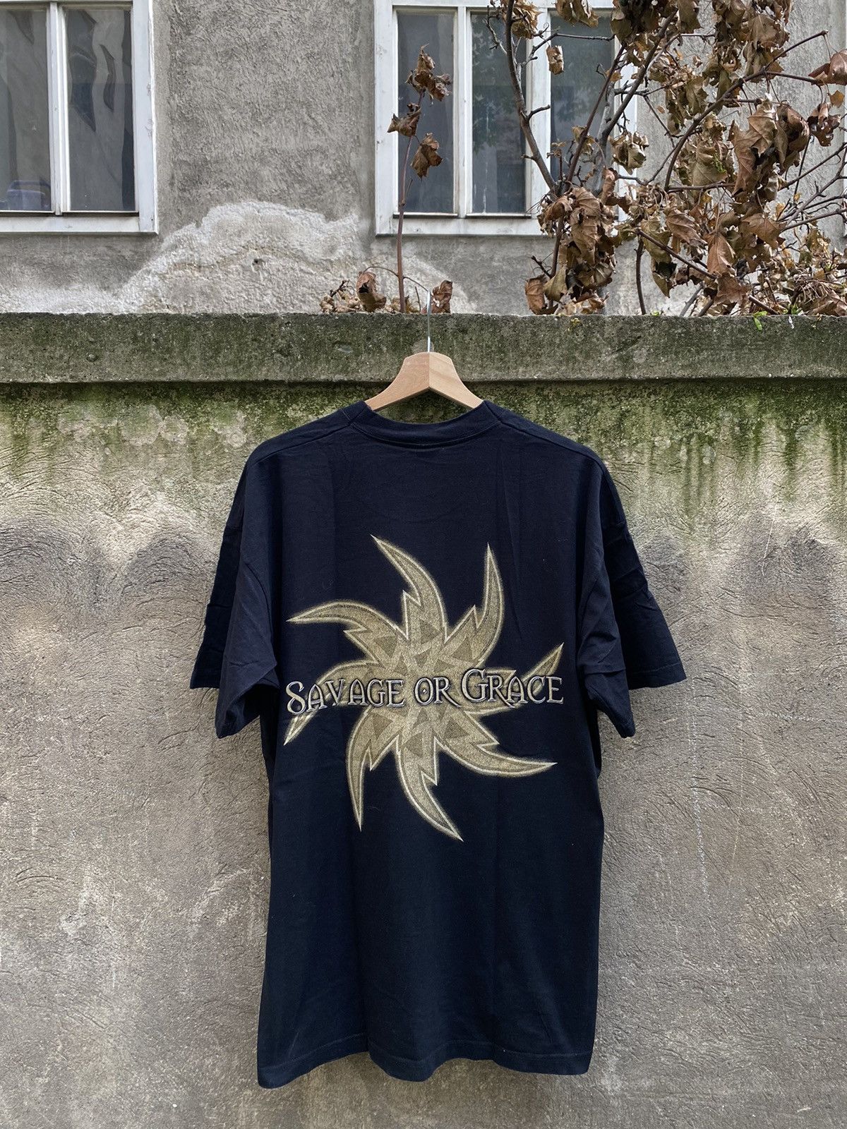 Band Tees × Vintage Vintage Sinister Savage Of Grace Rock T-Shirt Size US XL / EU 56 / 4 - 2 Thumbnail
