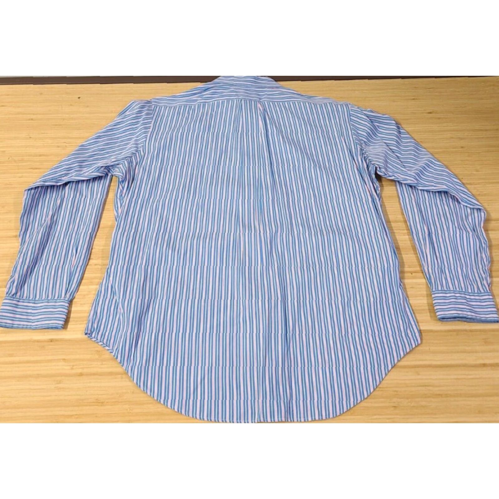 Polo Ralph Lauren Polo Ralph Lauren Shirt Mens Large Blue Pink Striped Long Sleeve Button-Up Classic Fit Regular Size Size US L / EU 52-54 / 3 - 5 Thumbnail