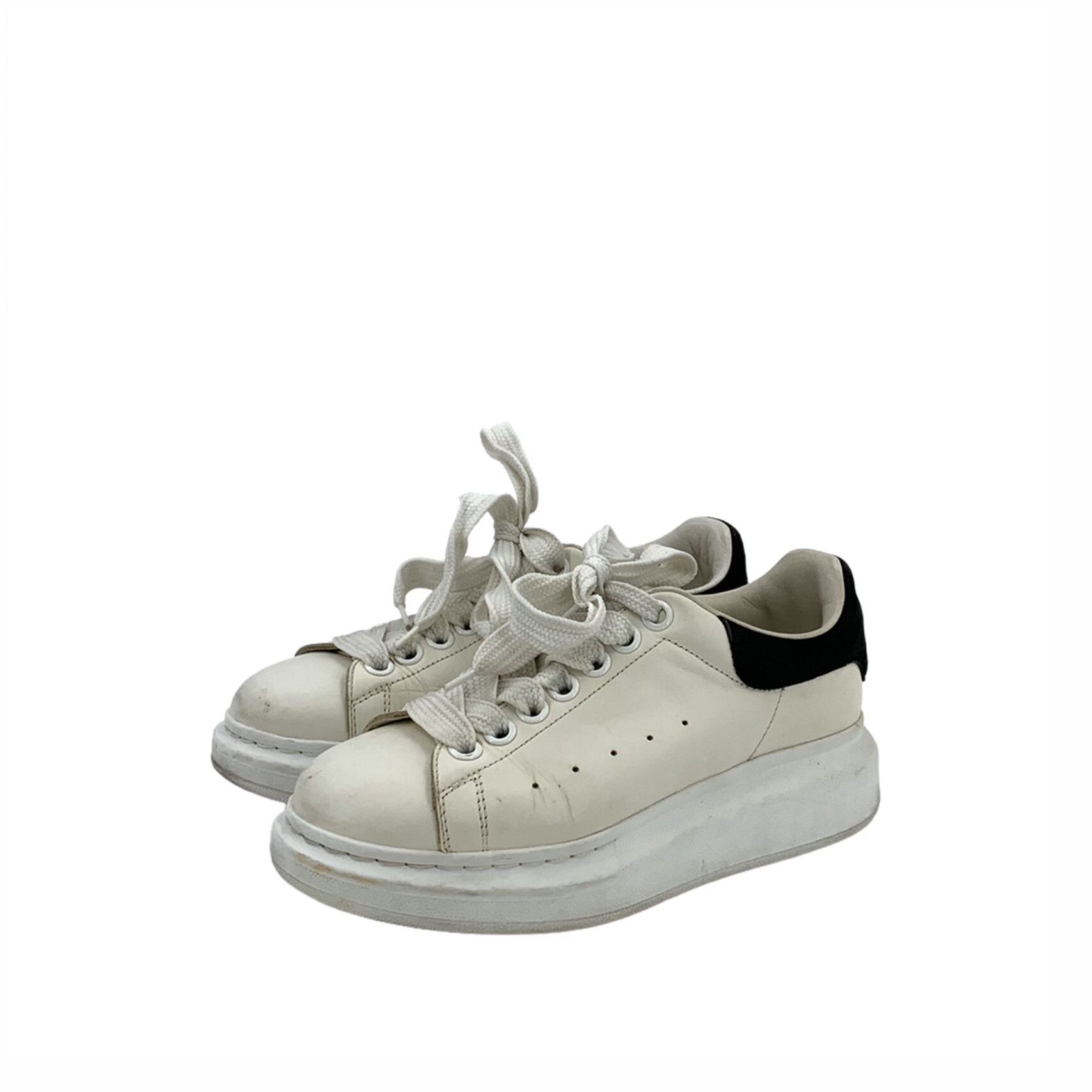 Alexander McQueen Alexander McQueen White Lowtop Sneakers 35 Women Size US 5 / IT 35 - 1 Thumbnail