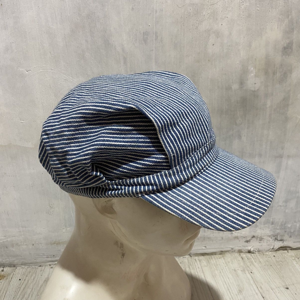 Japanese Brand Vintage japanese j-hats hickory stripe engineered hat cap Size ONE SIZE - 3 Thumbnail