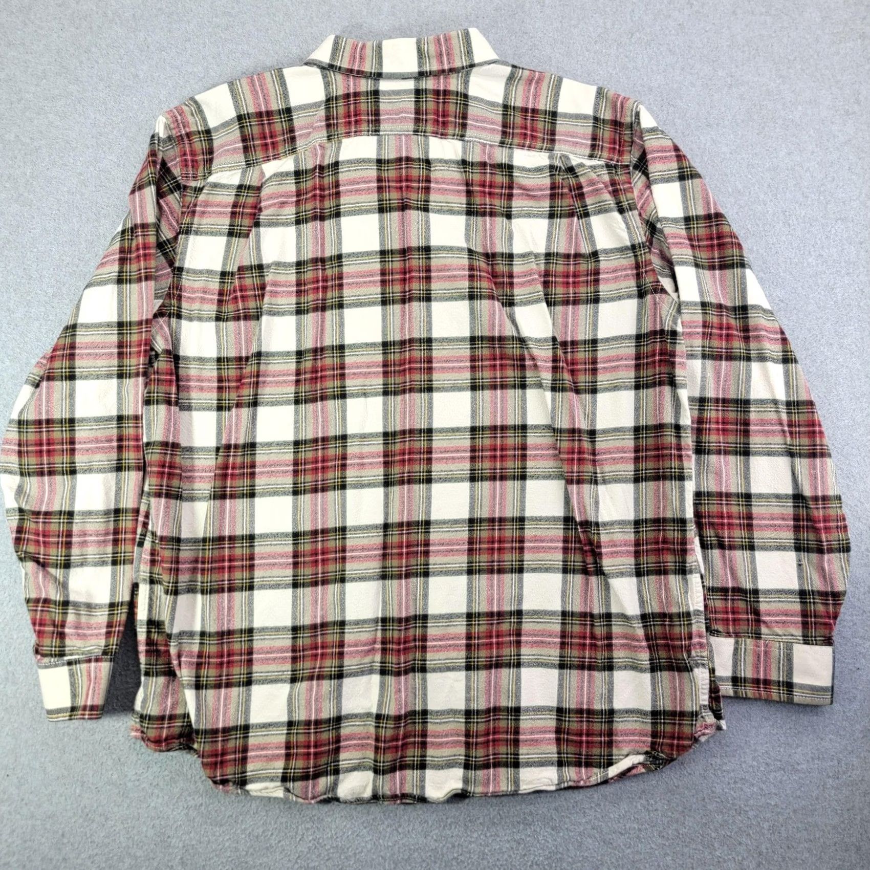 Eddie Bauer VINTAGE Eddie Bauer Shirt Mens XL White Plaid Long Sleeve Flannel Button Front Relaxed Size US XL / EU 56 / 4 - 6 Thumbnail