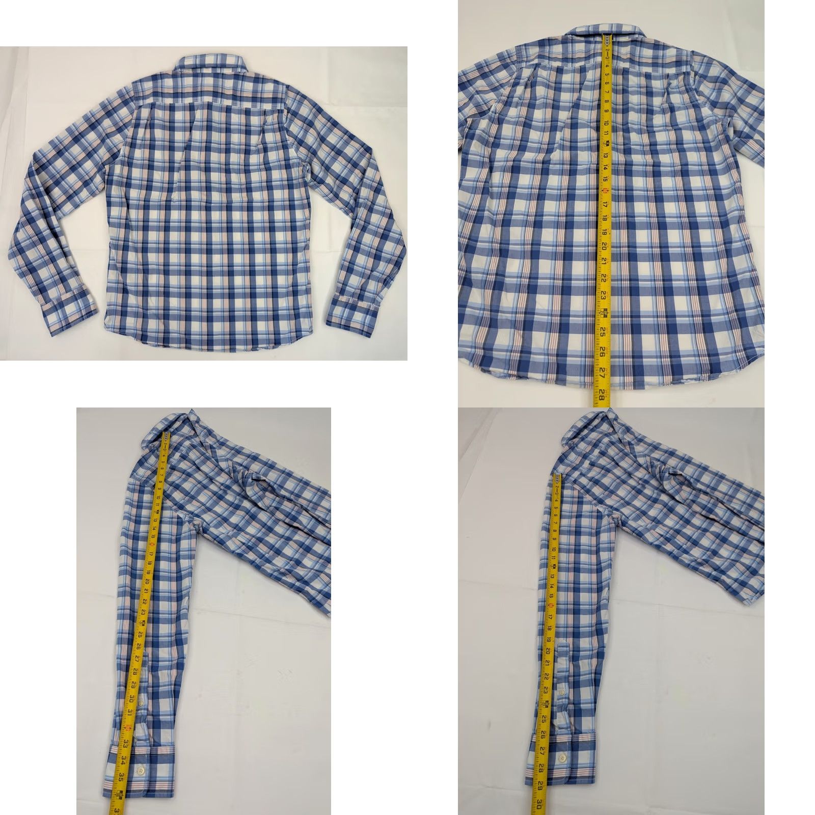 Abercrombie & Fitch Abercrombie & Fitch Shirt Men L Blue Red Plaid Muscle Y2K Long Sleeve Button-Up Vintage Size US L / EU 52-54 / 3 - 8 Thumbnail