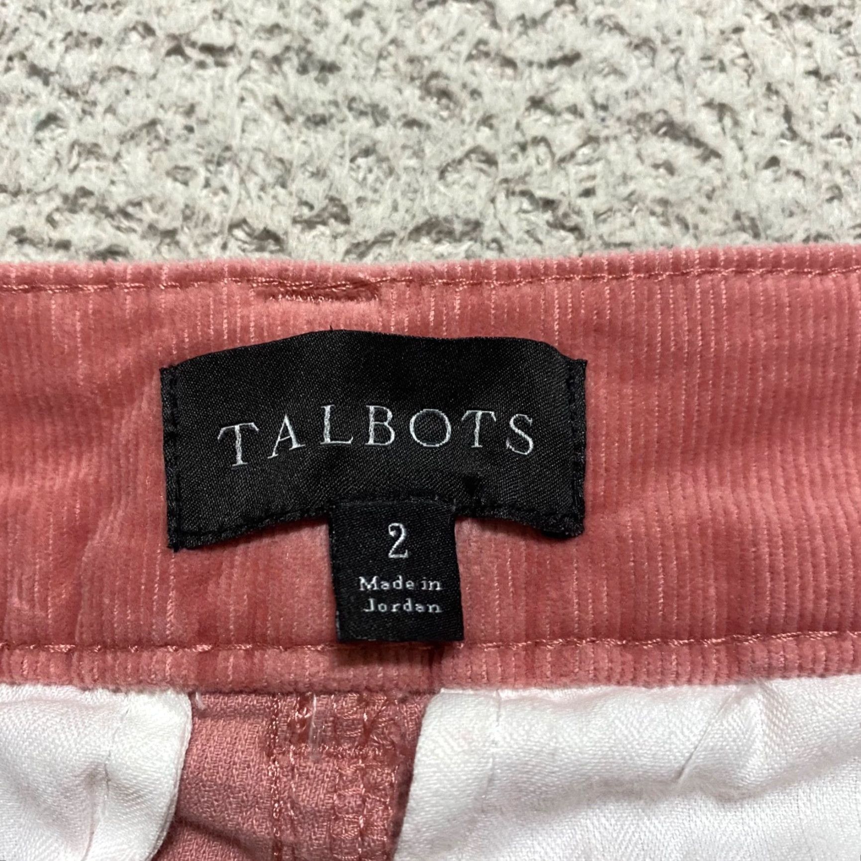 Talbots Talbots Jeans Women's Solid Pink Corduroy Flared High Rise 2 Regular Inseam 30 in Pant Womens Size 26" / US 2 / IT 38 - 3 Thumbnail