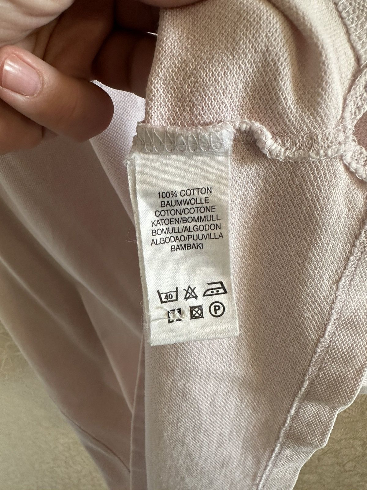 Burberry Burberry polo size L light pink vintage Size US L / EU 52-54 / 3 - 9 Thumbnail