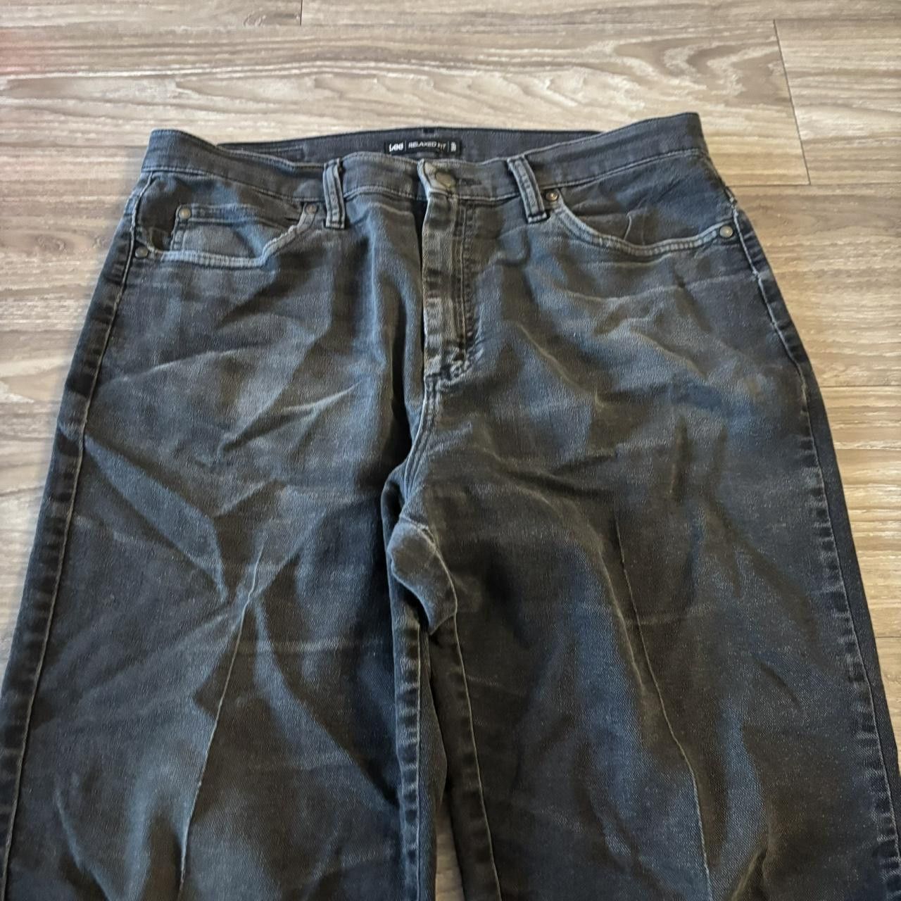 Vintage Crazy Vintage Y2K/2000s Grunge Faded Black Denim Jeans! 34x31 Size US 34 / EU 50 - 5 Thumbnail
