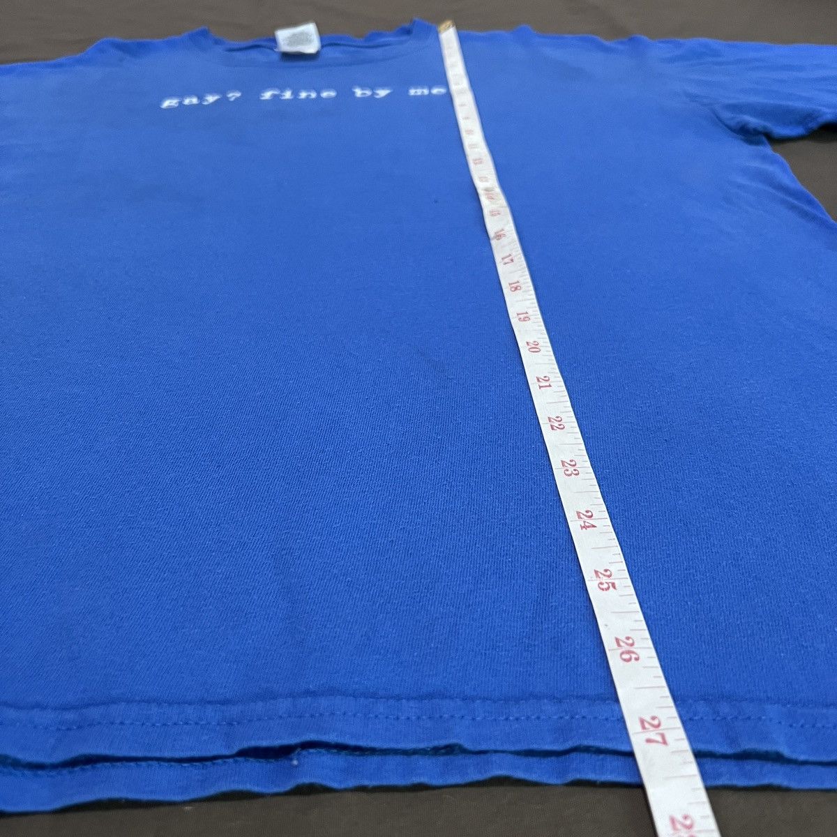 Vintage Vintage Y2K Gay? Fine By Me lgbtq bdsm Quote Tee Size US L / EU 52-54 / 3 - 11 Thumbnail