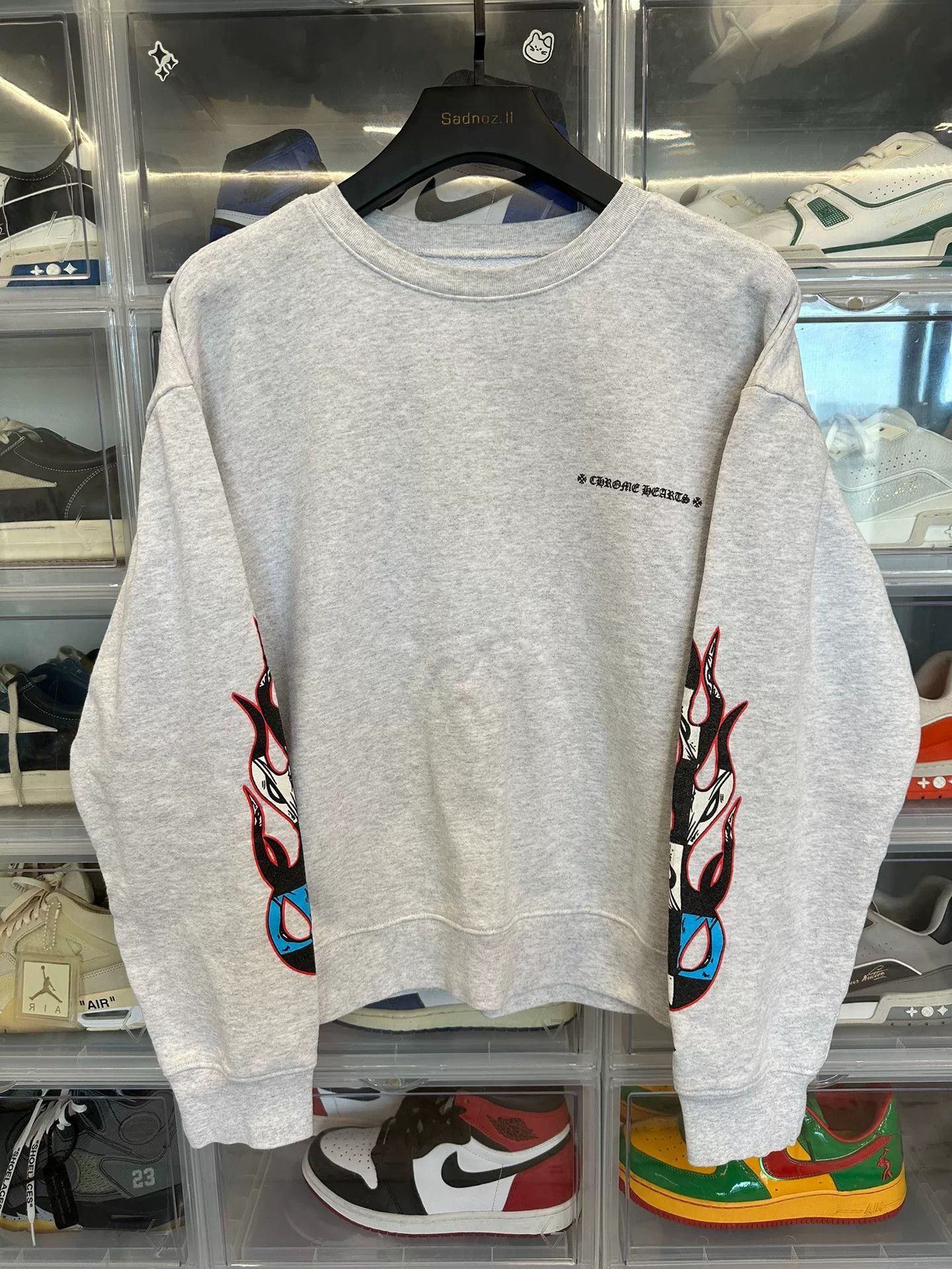 Chrome Hearts Chrome Hearts Matty Boy Brain Grey Hoodie (PreOwned