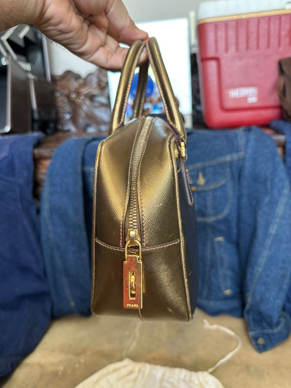 Prada Prada Bauletto Handbag Size ONE SIZE - 6 Thumbnail