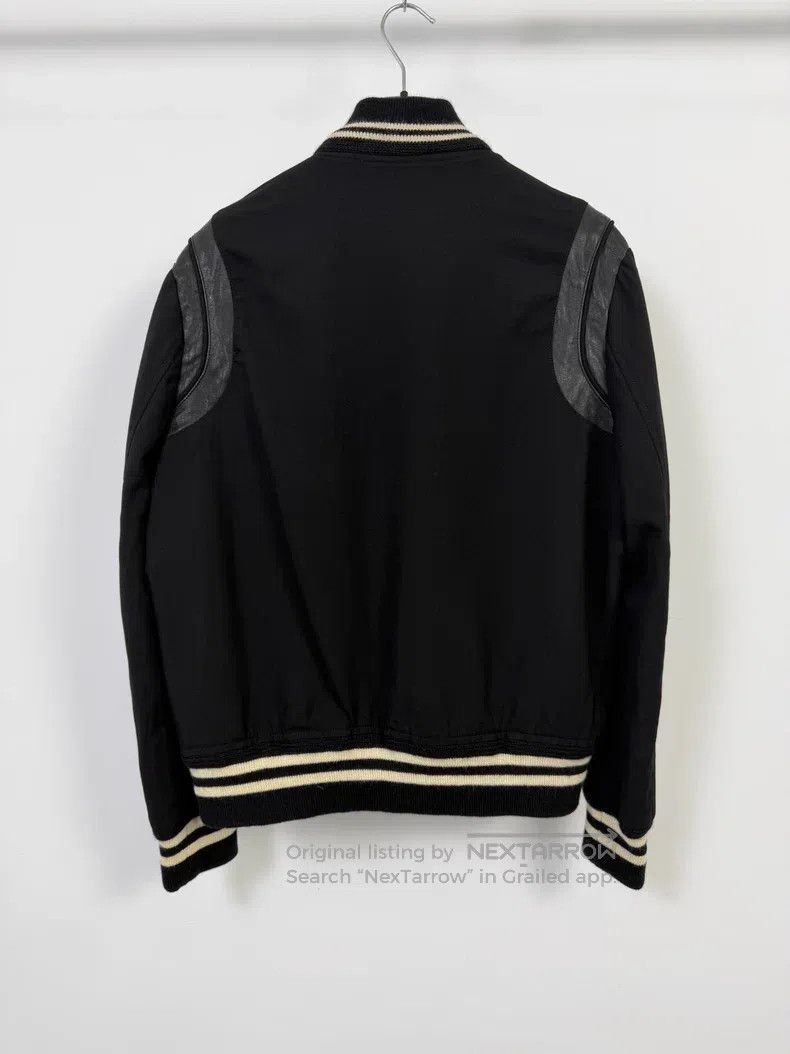Saint Laurent Paris Saint Laurent Paris Black samurai leather baseball jacket Size US L / EU 52-54 / 3 - 2 Thumbnail