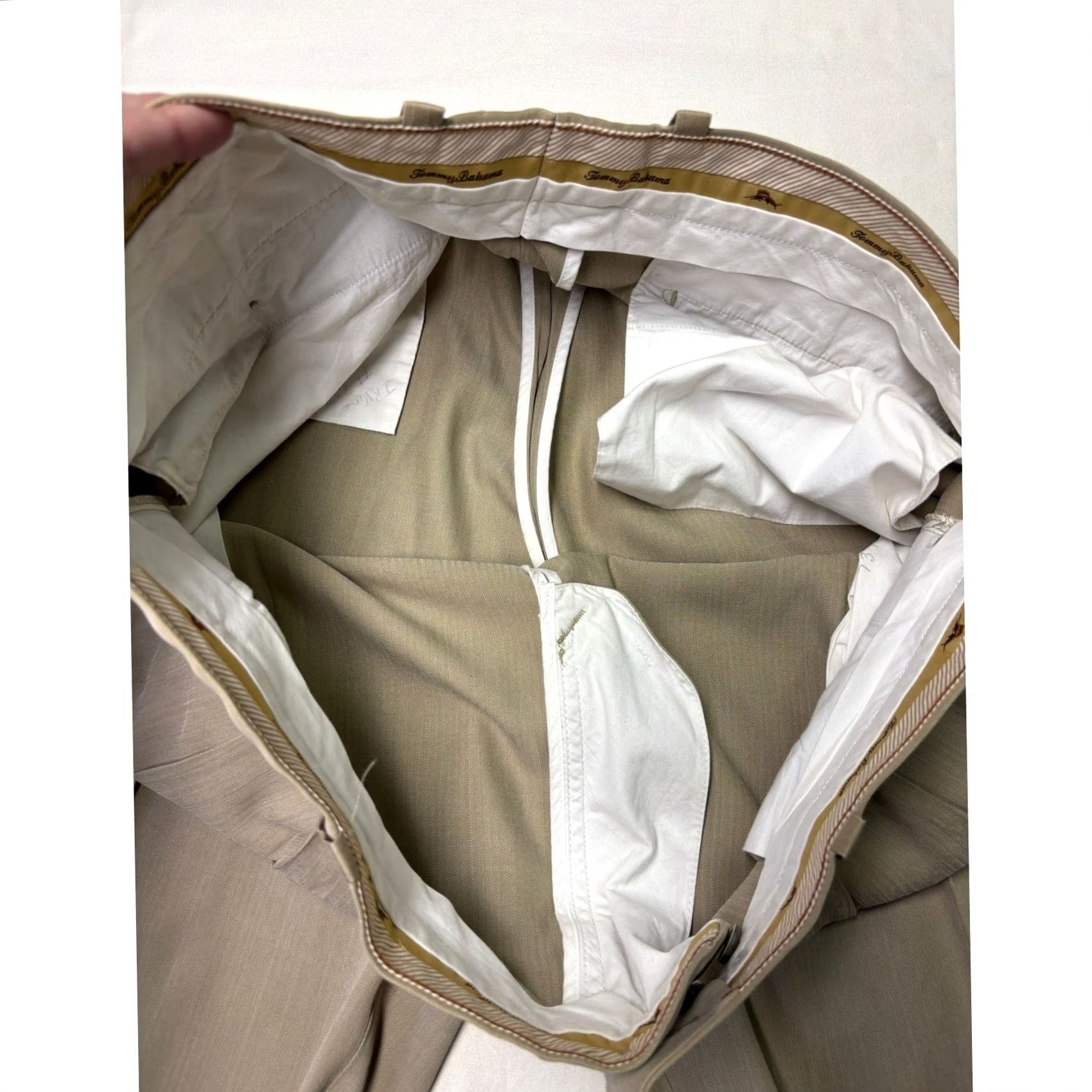 Tommy Bahama Tommy Bahama Mens Pleated Dress Pants Silk Rayon Blend Khaki 38x32 Size US 38 / EU 54 - 5 Thumbnail