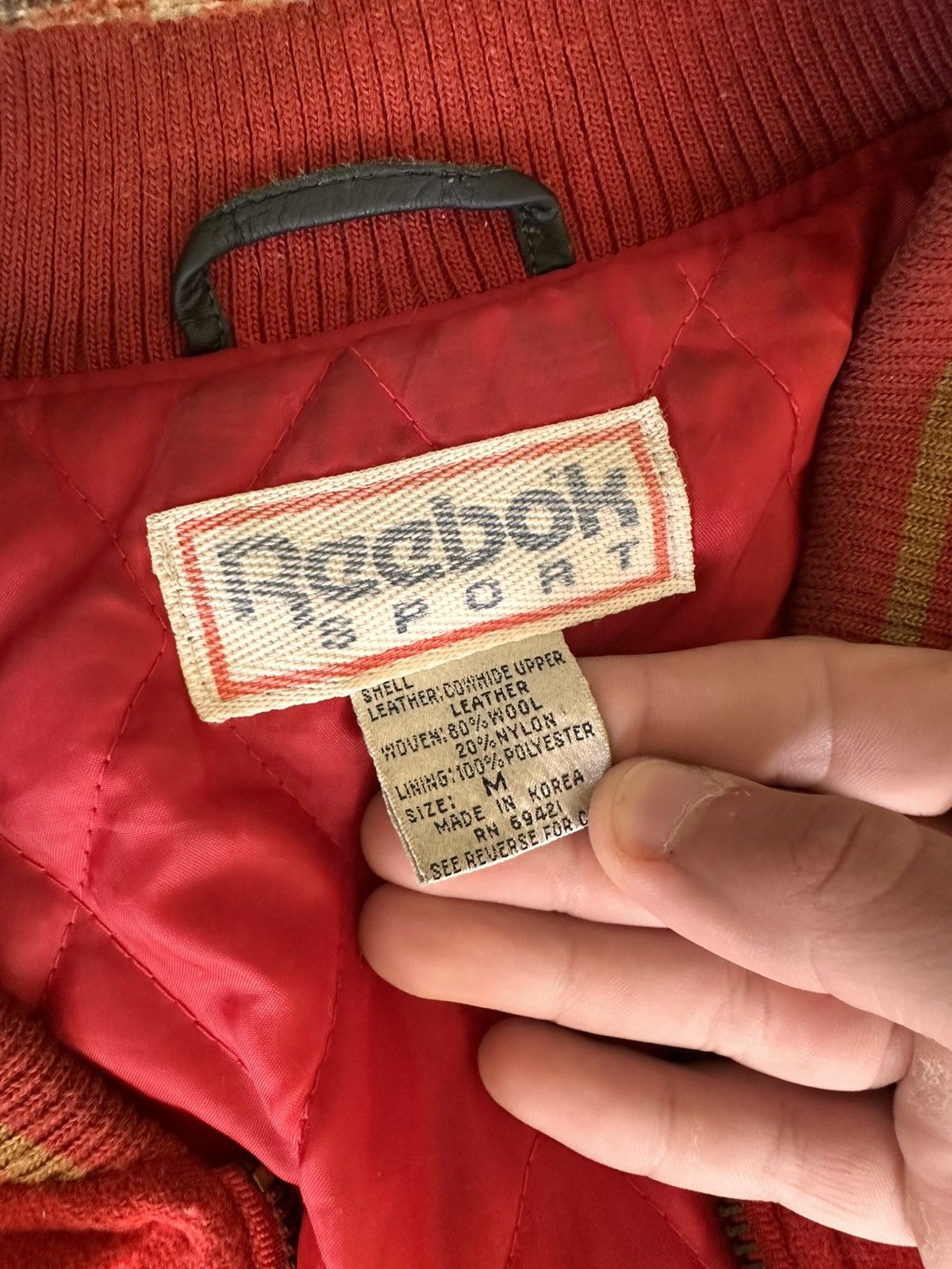 Reebok Red Reebok World Class Sportswear Varsity Jacket Size US M / EU 48-50 / 2 - 3 Thumbnail