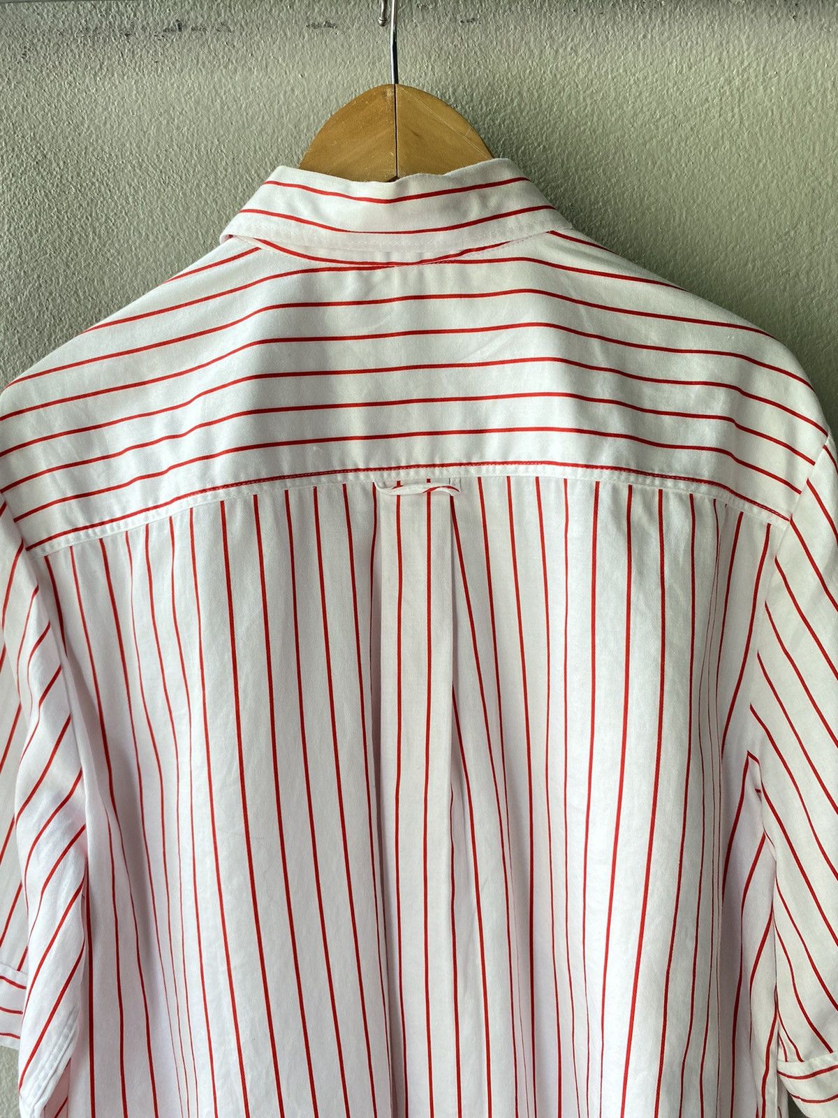 Celine Celine vintage white/red striped pocket shirt Size M / US 6-8 / IT 42-44 - 9 Thumbnail