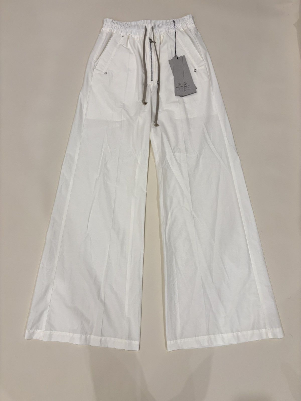 Moncler × Rick Owens Moncler x Rick Owens Strobe FW24 Wide Bela Pants Off White Size US 30 / EU 46 - 1 Thumbnail