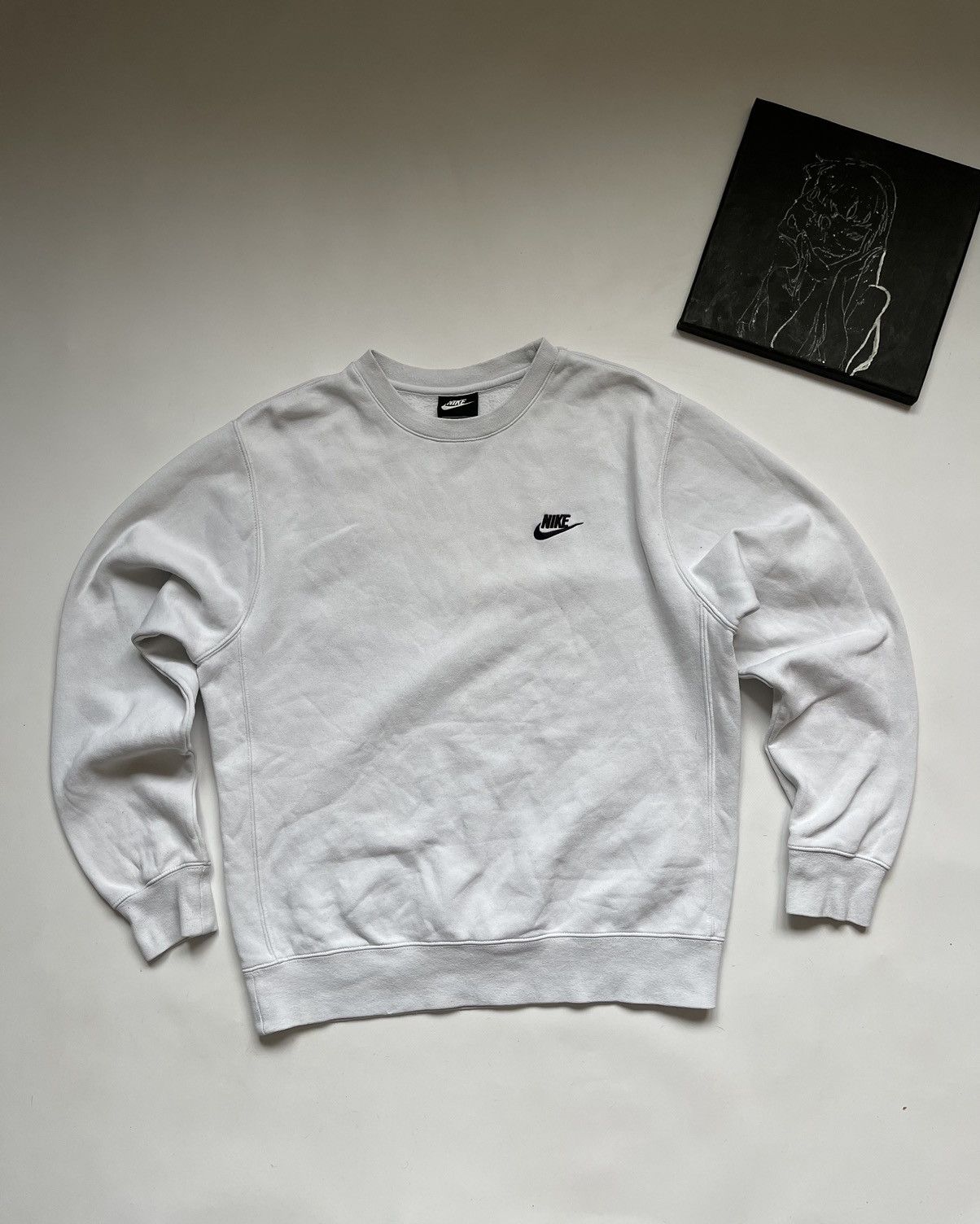 Nike × Vintage Vintage Nike Sweatshirt Y2K Style Swoosh Size US S / EU 44-46 / 1 - 1 Thumbnail