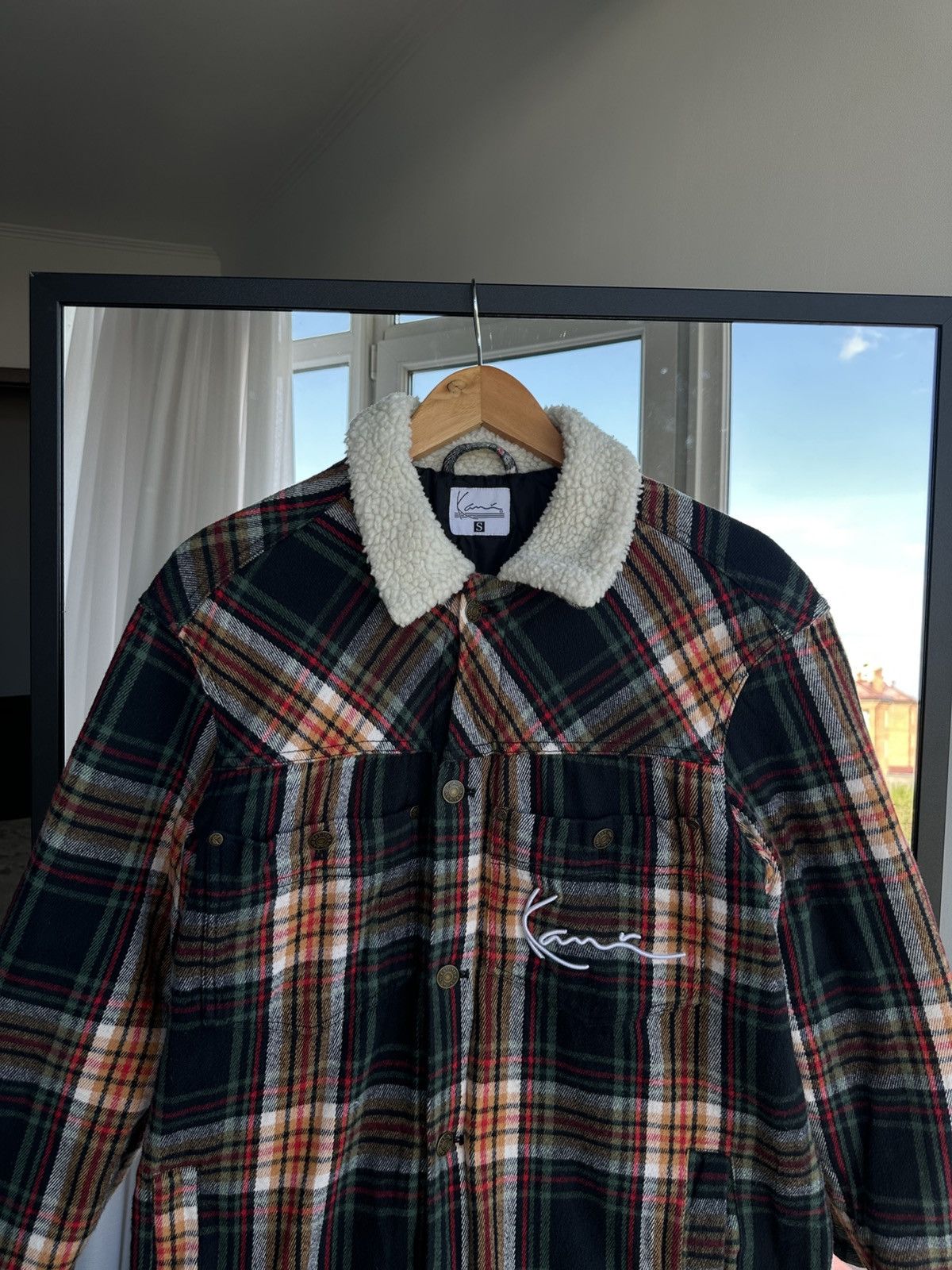 Karl Kani Karl Kani Checkered Heavy Sherpa Jacket Sz S Size US S / EU 44-46 / 1 - 4 Thumbnail