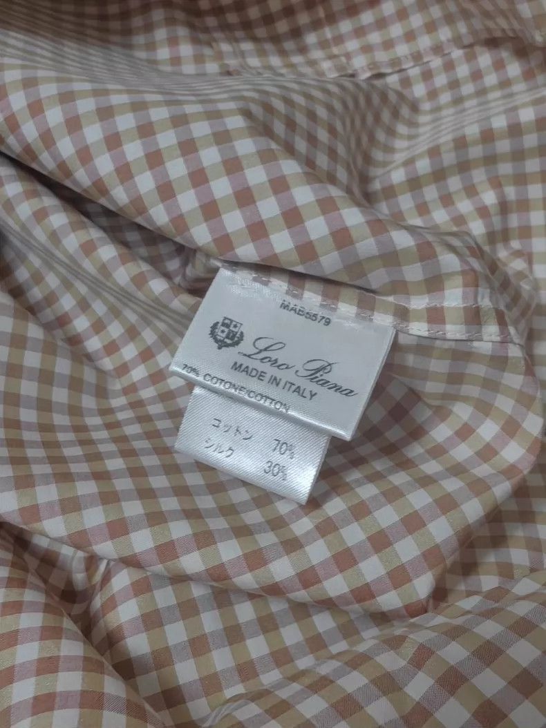 Loro Piana Loro Piana Silk Cotton Check Shirt-2508 Size US M / EU 48-50 / 2 - 6 Thumbnail