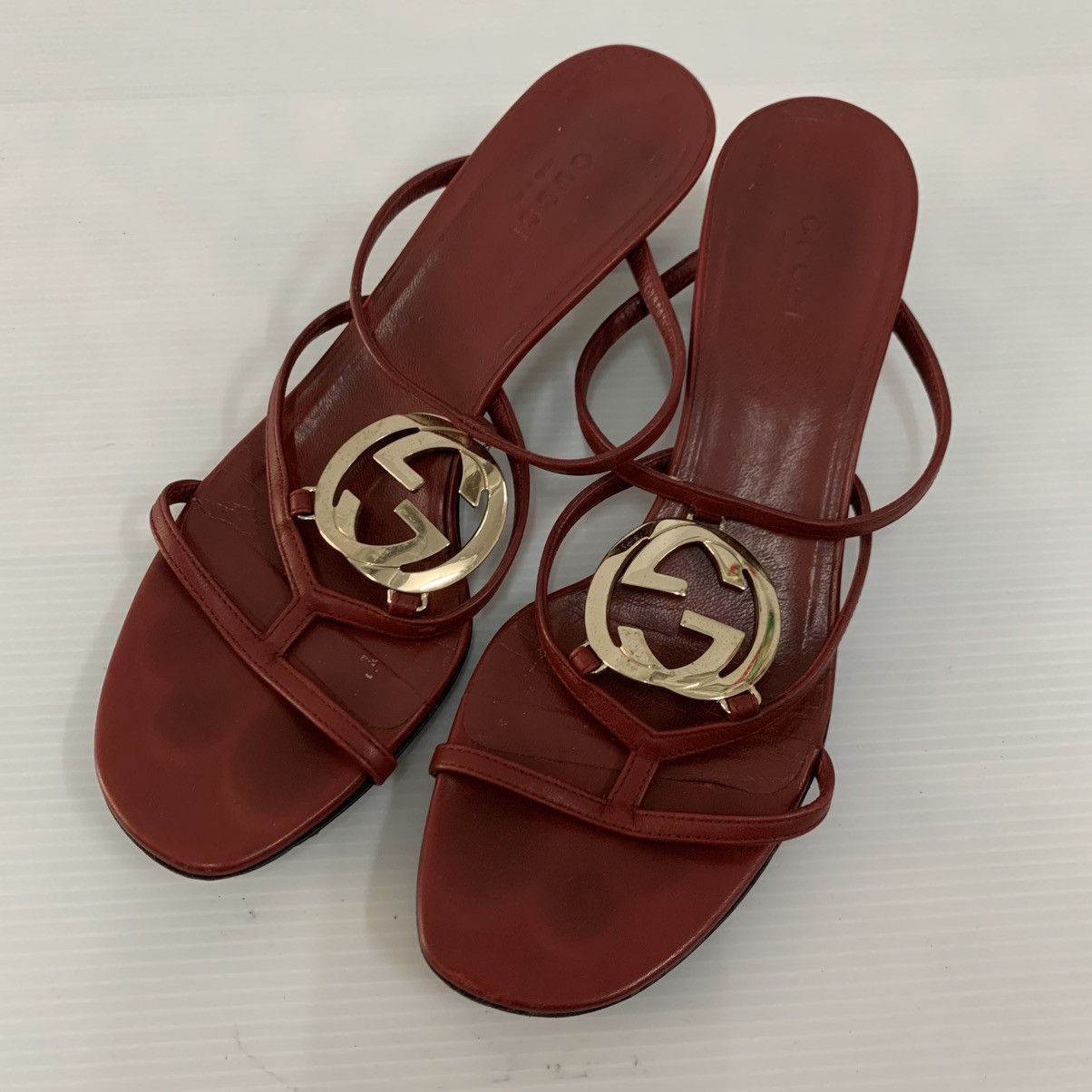 Gucci Gucci GG Logos Leather Heels Size US 6.5 / IT 36.5 - 1 Thumbnail