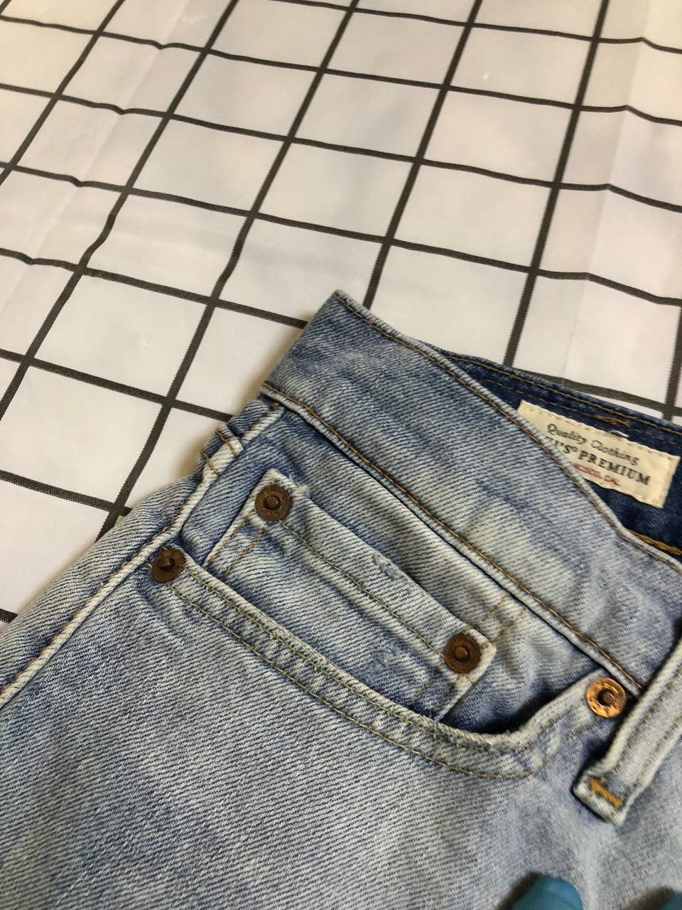 Levi's Levi's Premium Low Loose Straight Leg Zip Fly Jeans Size US 30 / EU 46 - 2 Thumbnail