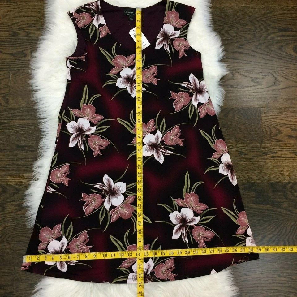 Macys NWT Connected Apparel Pull-on Jersey Floral A-line Dress 8 Size M / US 6-8 / IT 42-44 - 11 Thumbnail