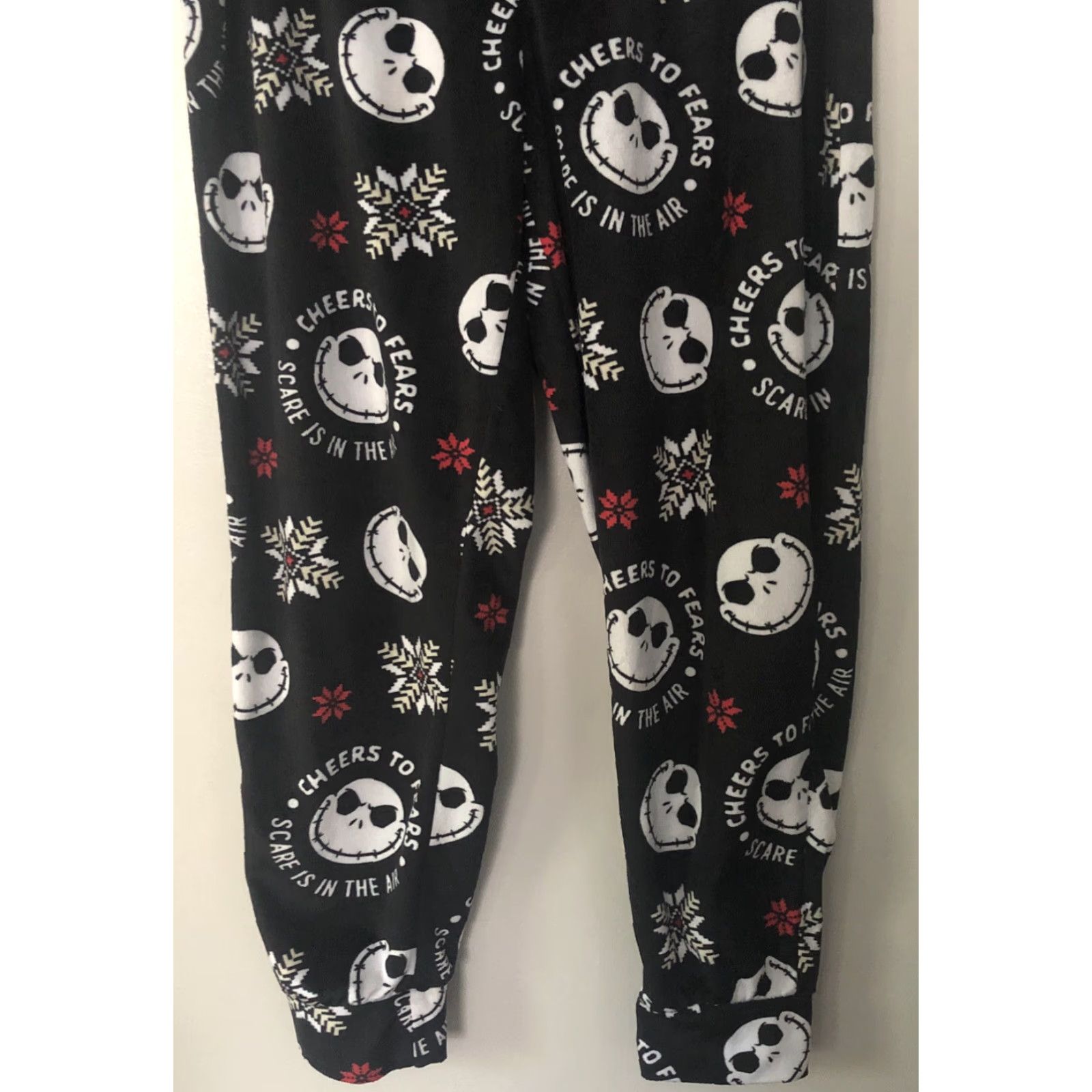 Vintage VINTAGE Nightmare Before Christmas Jack Skellington Fleece Pajama Pants Lounge L 12 14 Black Womens Christmas Pajama Pants Lounge L 12 14 Size 36" / US 14 / IT 50 - 2 Thumbnail