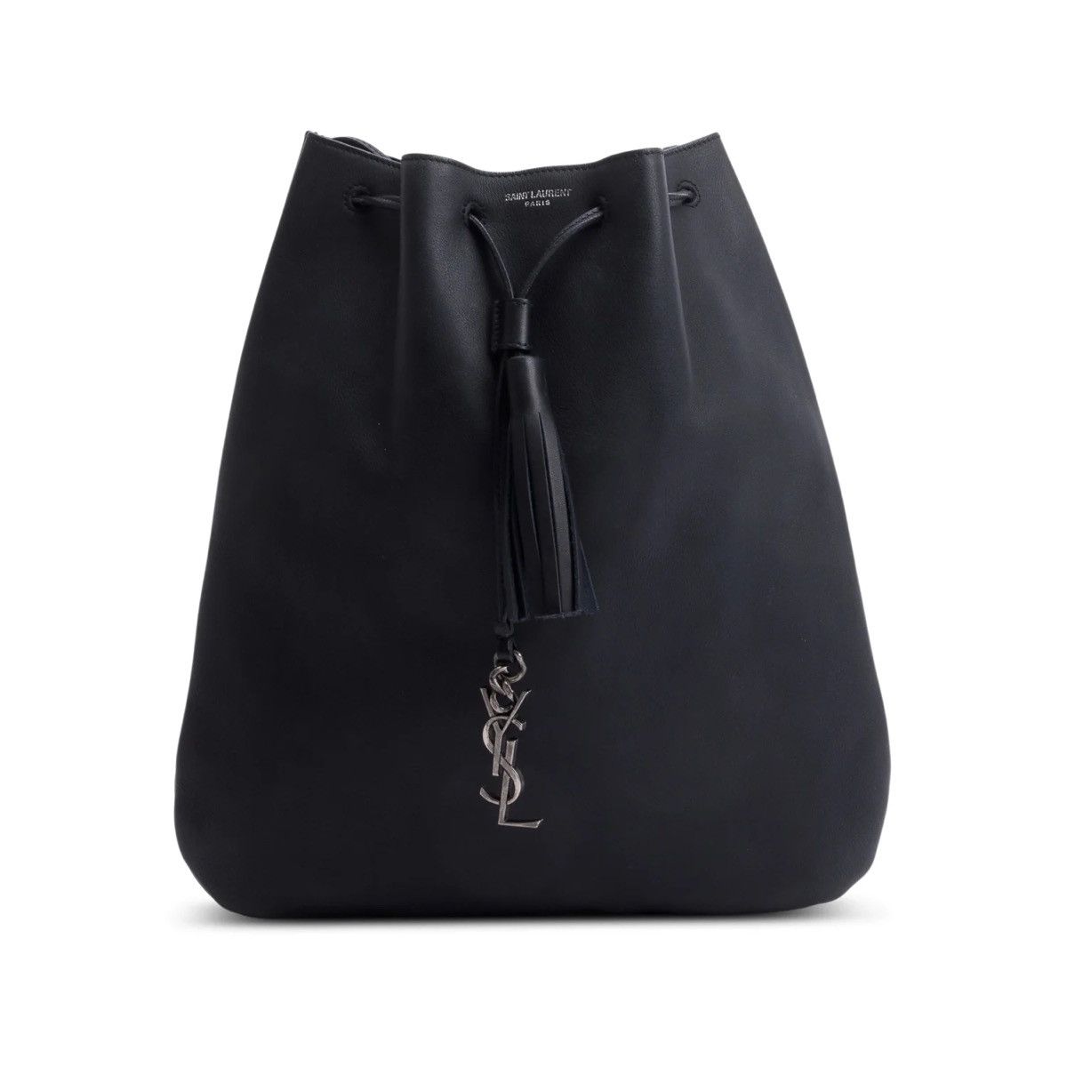 Saint Laurent Paris SAINT LAURENT Black Drawstring Bag Size ONE SIZE - 2 Thumbnail