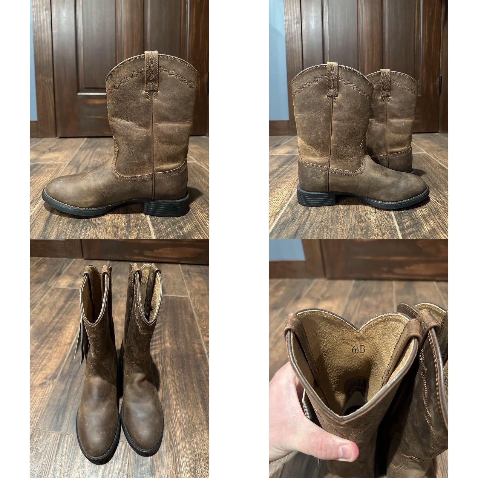 Ariat Ariat Women’s Heritage Roper Boots Western Brown Size 6.5B Size US 4 / IT 34 - 8 Thumbnail