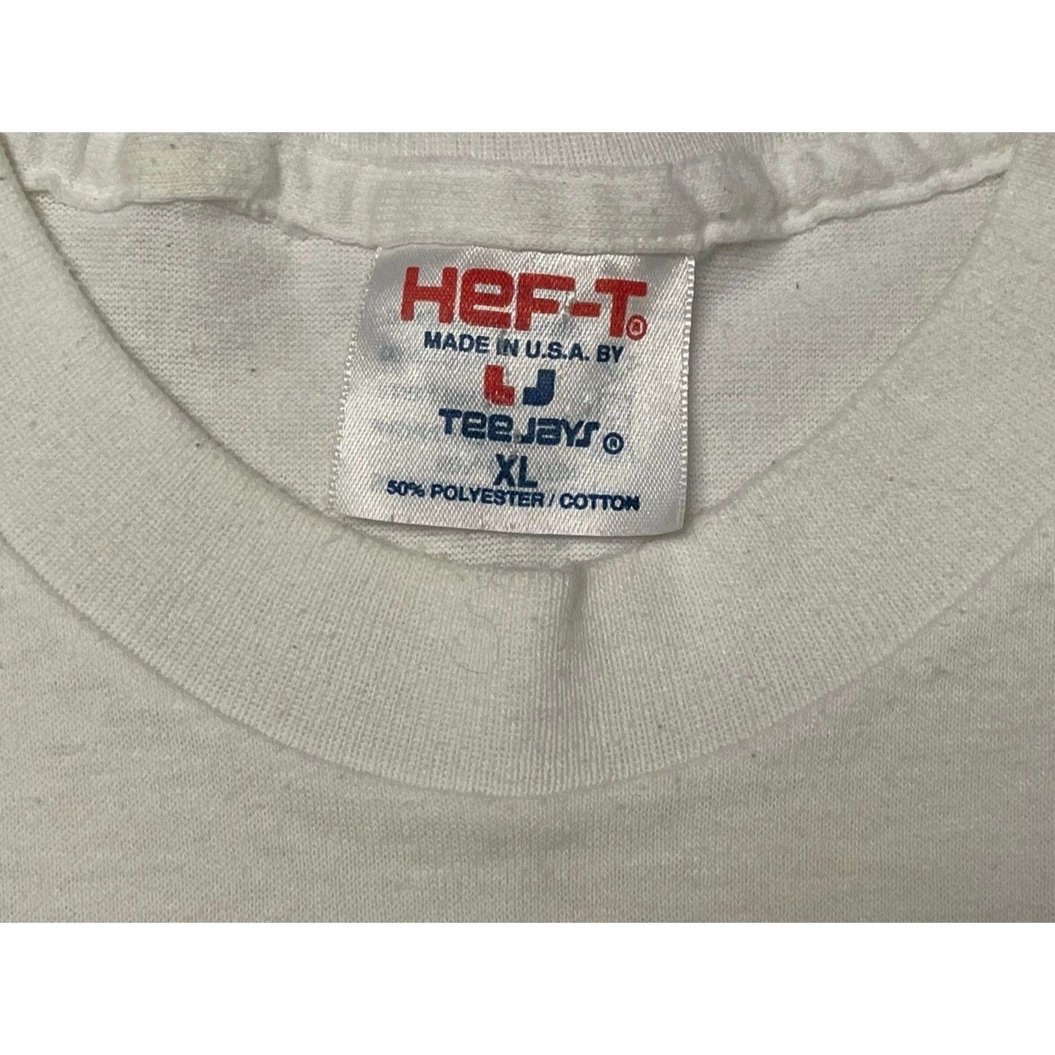 TEE JAYS 1989 Tee Jays White Graphic 80 90's FIFTY RULES T Shirt Size US XL / EU 56 / 4 - 3 Thumbnail