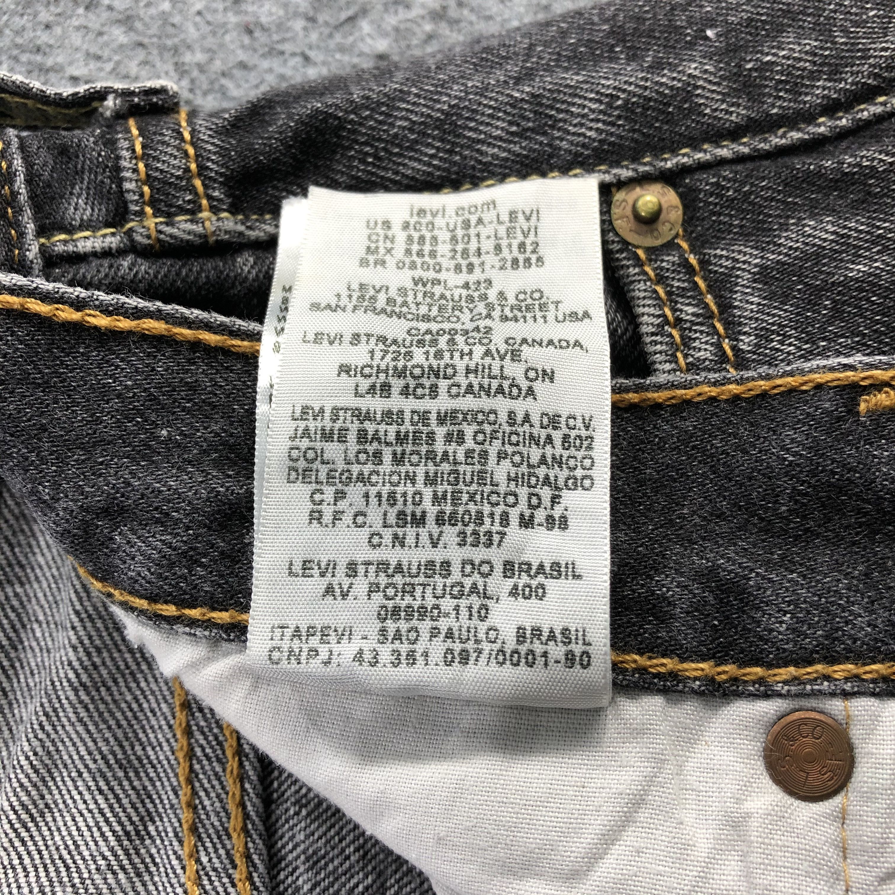 Levi's Faded Vintage Levis 501 Jeans Dark Wash Denim-J1059 Size US 39 - 12 Thumbnail