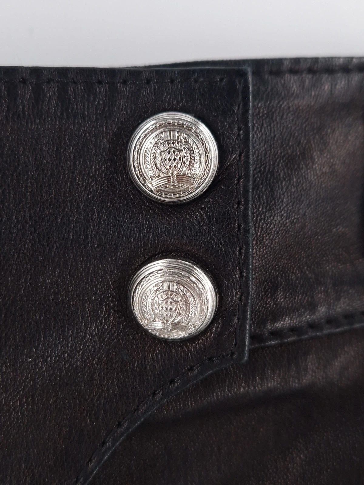 Balmain Balmain Leather Biker Pants Size 27" / US 4 / IT 40 - 10 Thumbnail