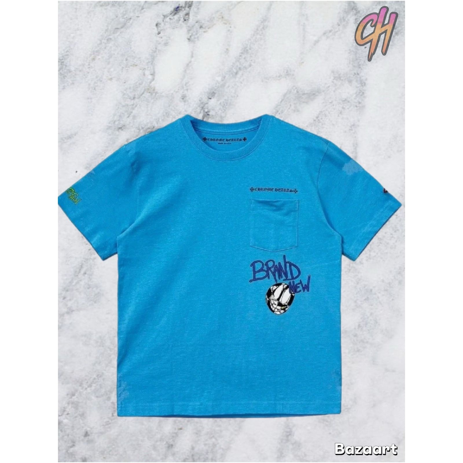 Chrome Hearts Chrome Hearts Matty Boy Brain Blue S/S T-Shirt Size Large Size US L / EU 52-54 / 3 - 1 Thumbnail