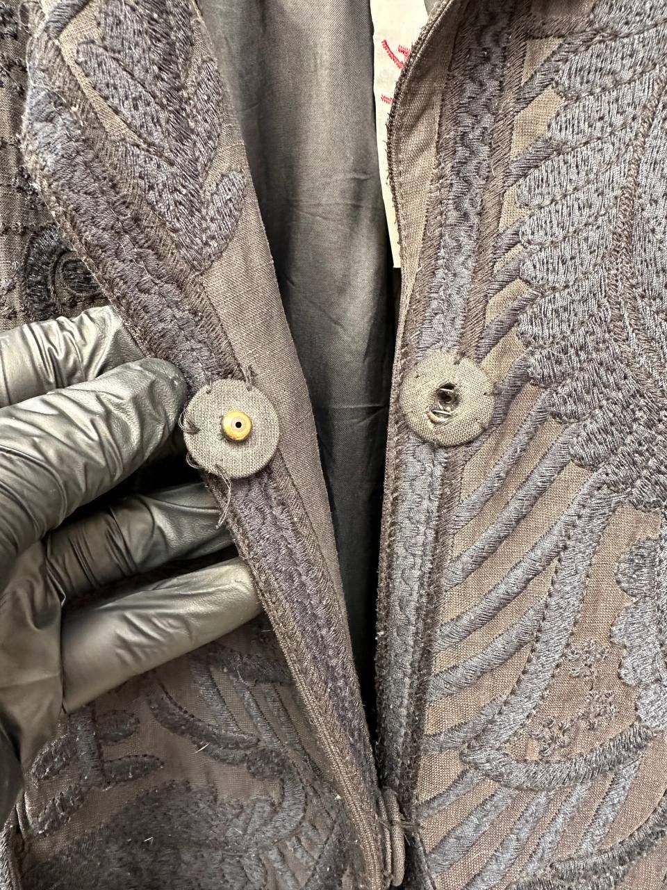 Johnny Was Biya by Johnny Was Coat Embroidered Silk/Linen Jacket Size S / US 4 / IT 40 - 11 Thumbnail