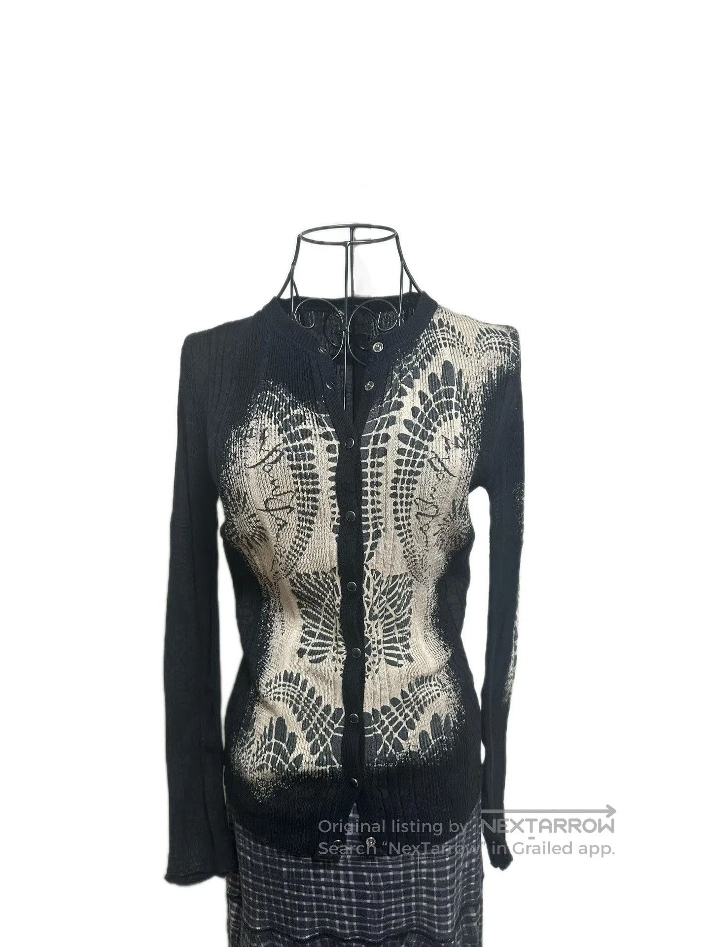 Jean Paul Gaultier Jean Paul Gaultier Portrait Mosaic Midi Skirt. Size M / US 6-8 / IT 42-44 - 4 Thumbnail