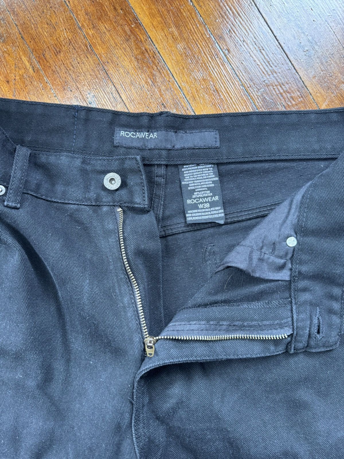 Rocawear Rocawear Black Denim Shorts Size US 38 / EU 54 - 3 Thumbnail