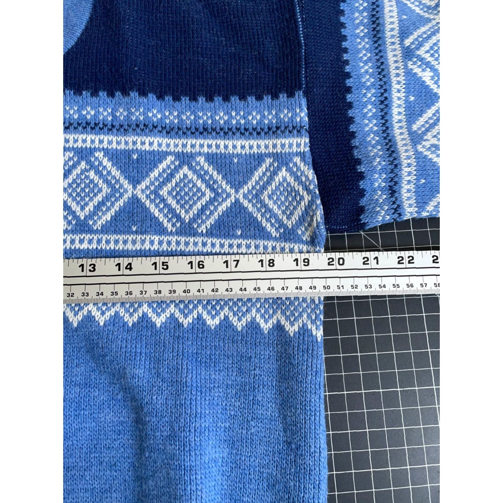 Vintage VINTAGE Alps Sweater Adult Medium Blue Fair Isle Knit Crewneck 90s Ski Lodge Mens Size US M / EU 48-50 / 2 - 5 Thumbnail