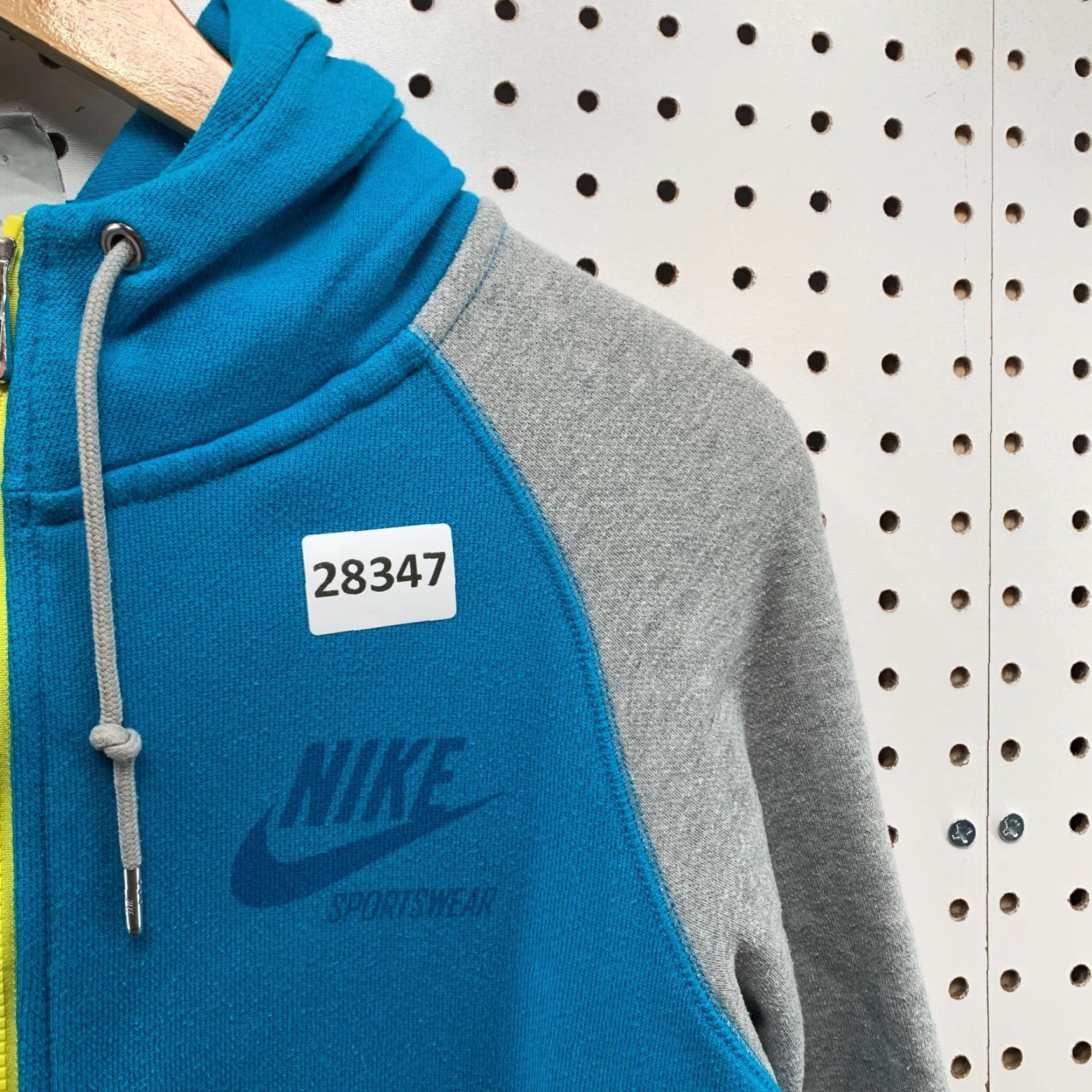 Nike VINTAGE Nike Sportwear Hoodie Full Zip Sweatshirt Blue Womens Medium Size M / US 6-8 / IT 42-44 - 7 Thumbnail