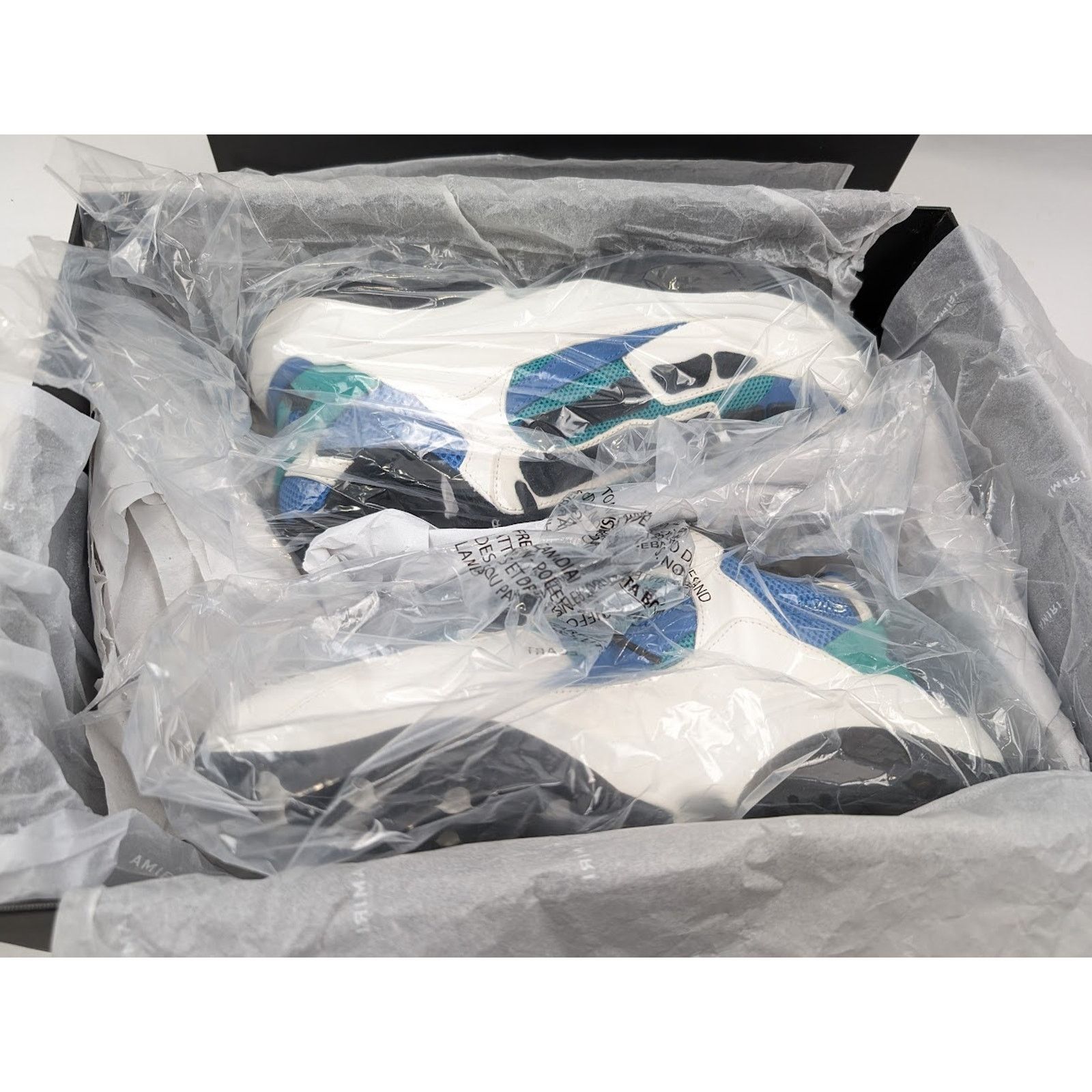 Amiri o1rshd1 Bone Runners in Teal/Blue/Black Size US 12 / EU 45 - 20 Thumbnail
