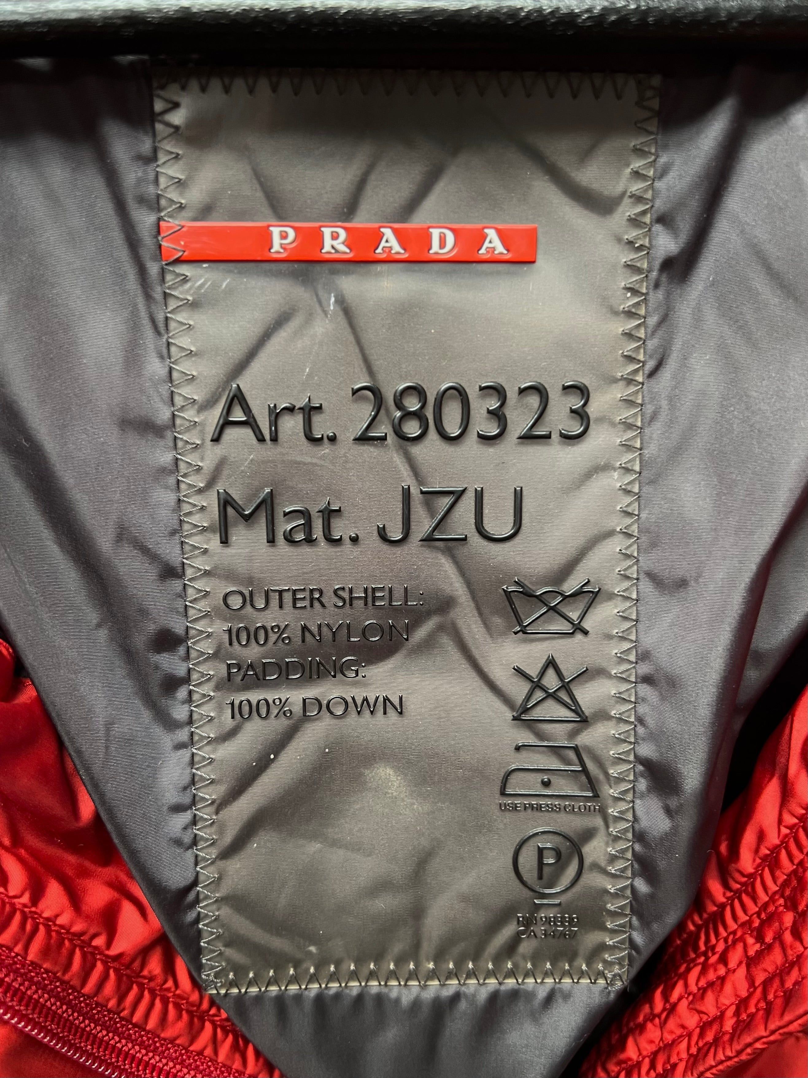 Prada Prada Sport Linea Rossa Down Fill Two Tone Puffer Jacket Size US S / EU 44-46 / 1 - 3 Thumbnail